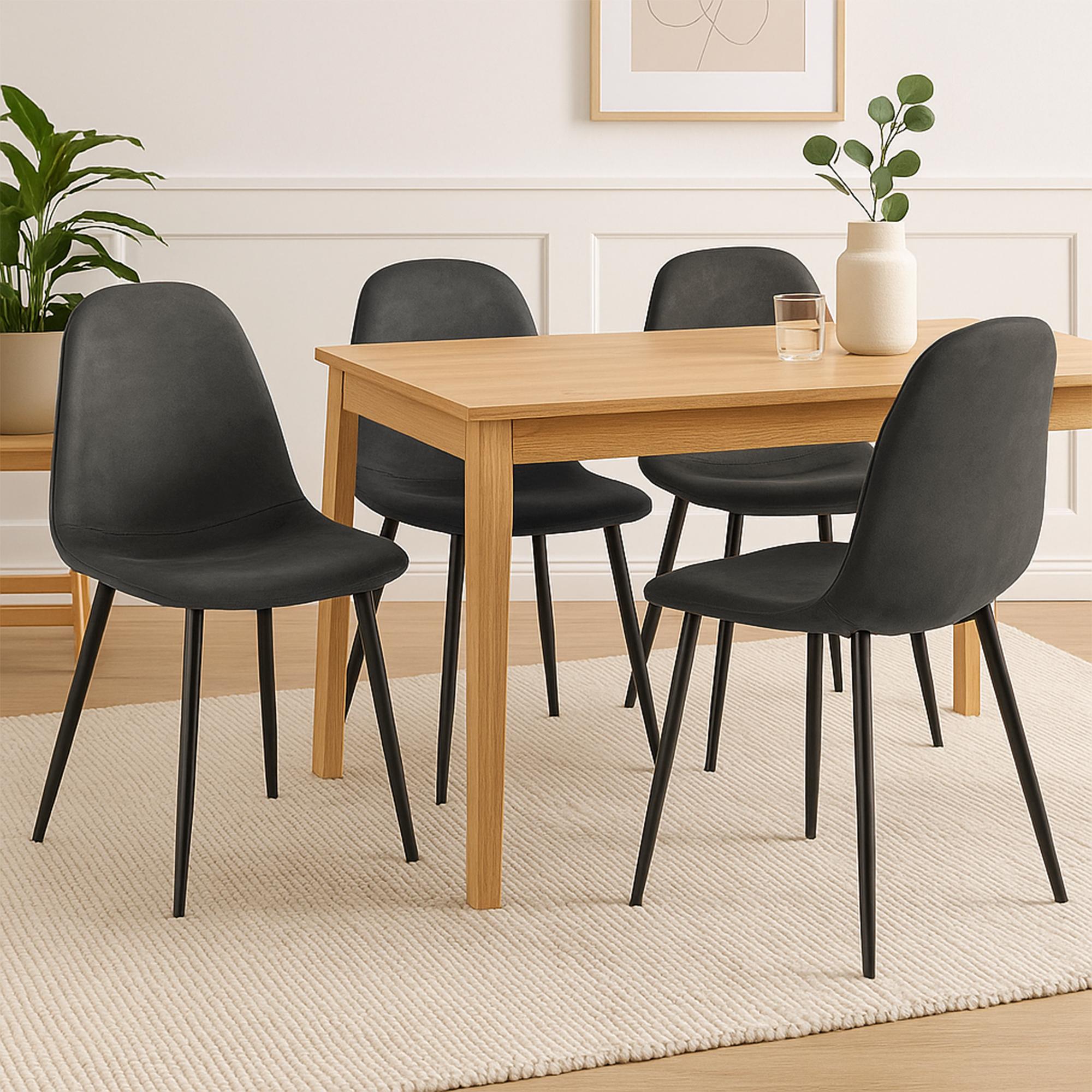 Set di 4 sedie da pranzo Napier