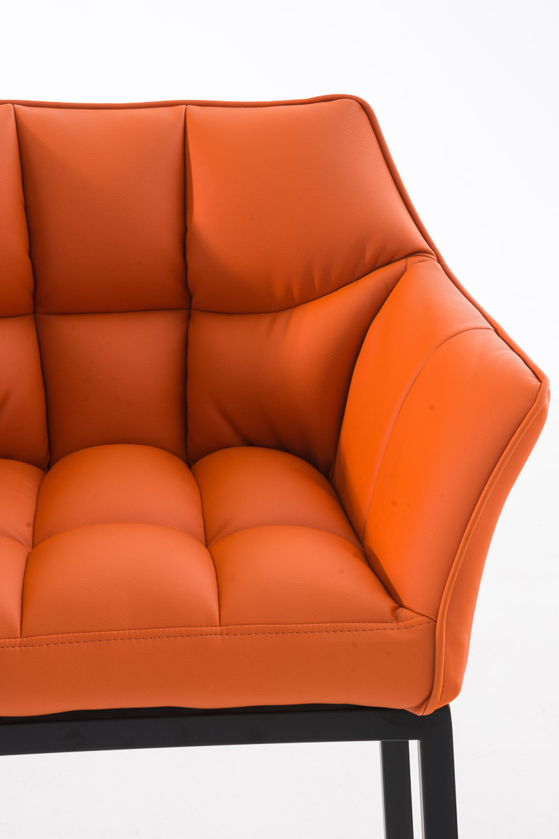 Sgabello da Bar Damaso in Similpelle con Base a Quattro Gambe