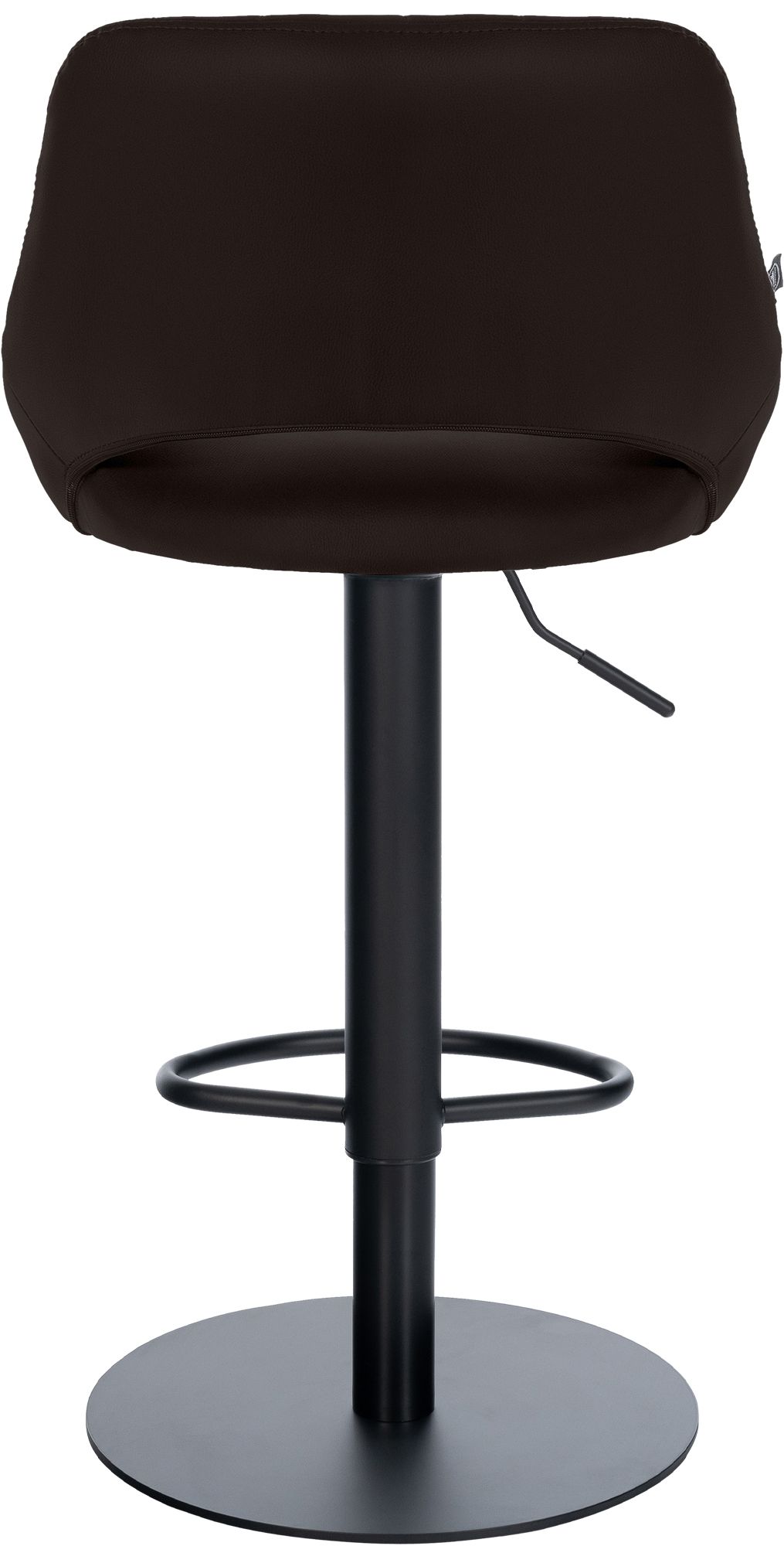 Sgabello da bar Milet nero con base extra pesante