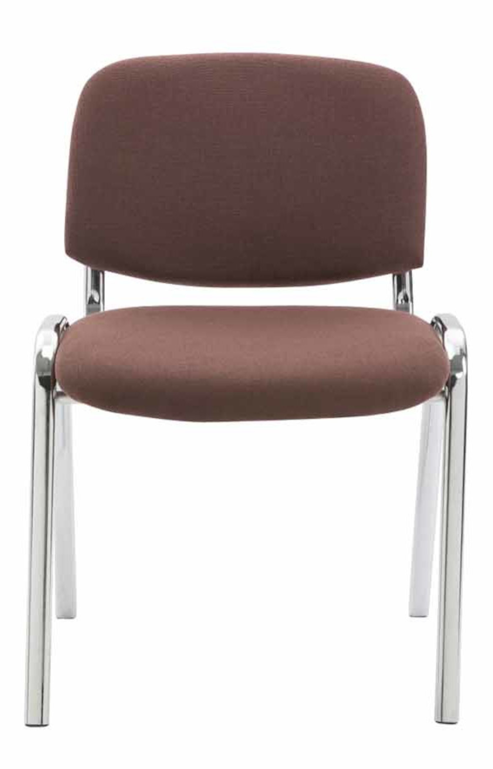 Set di 4 sedie Ken Chrome in tessuto