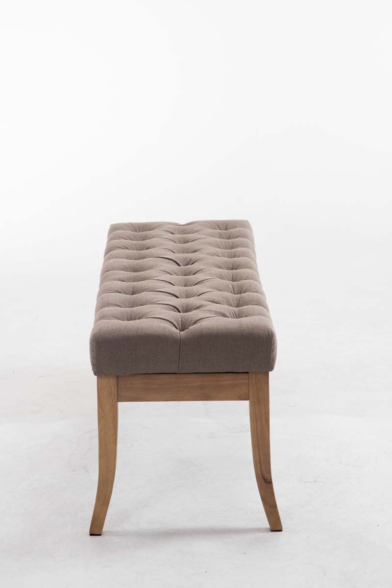Panca design RAMSES in legno chiaro antico tessuto