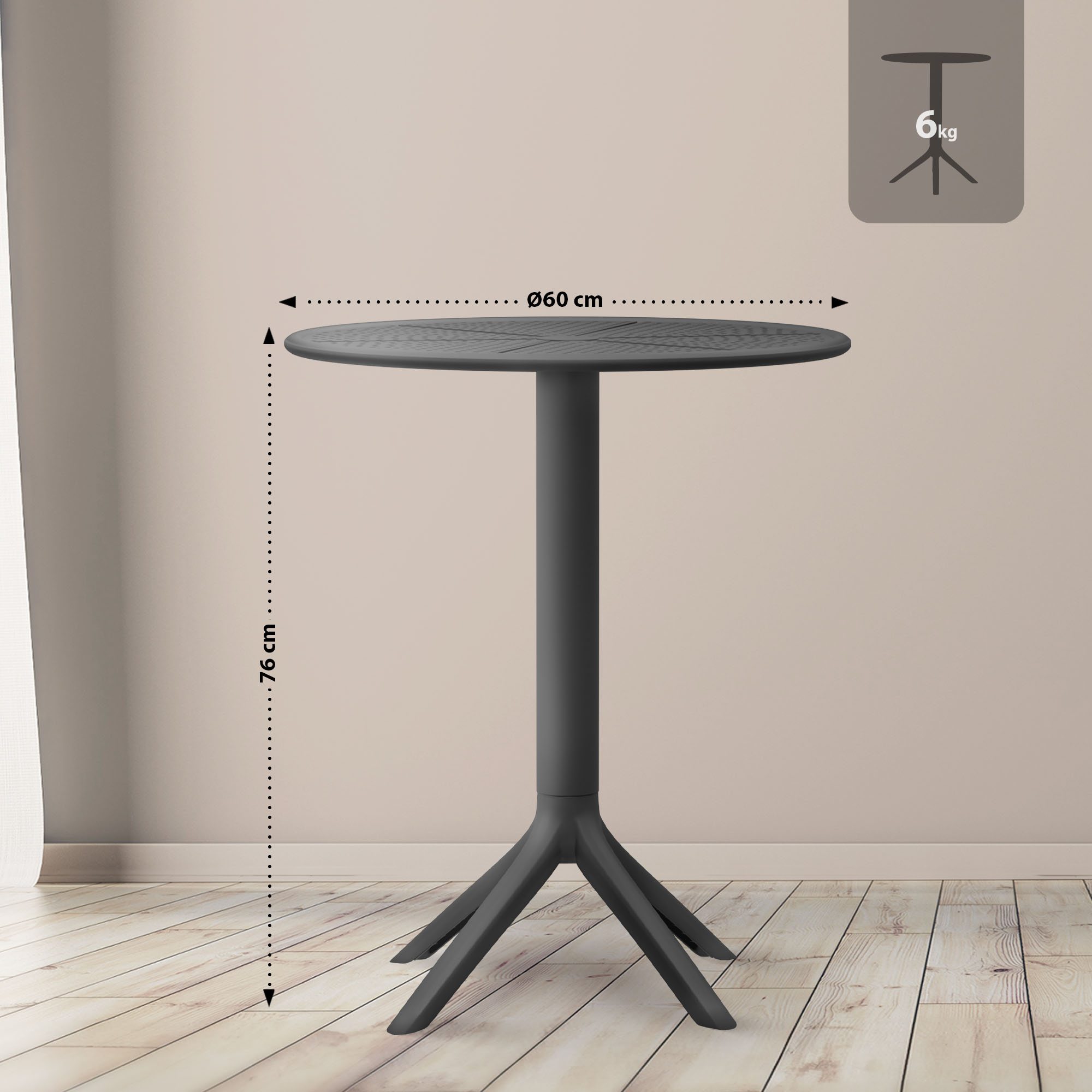 Tavolo Lacota rotondo 60 cm