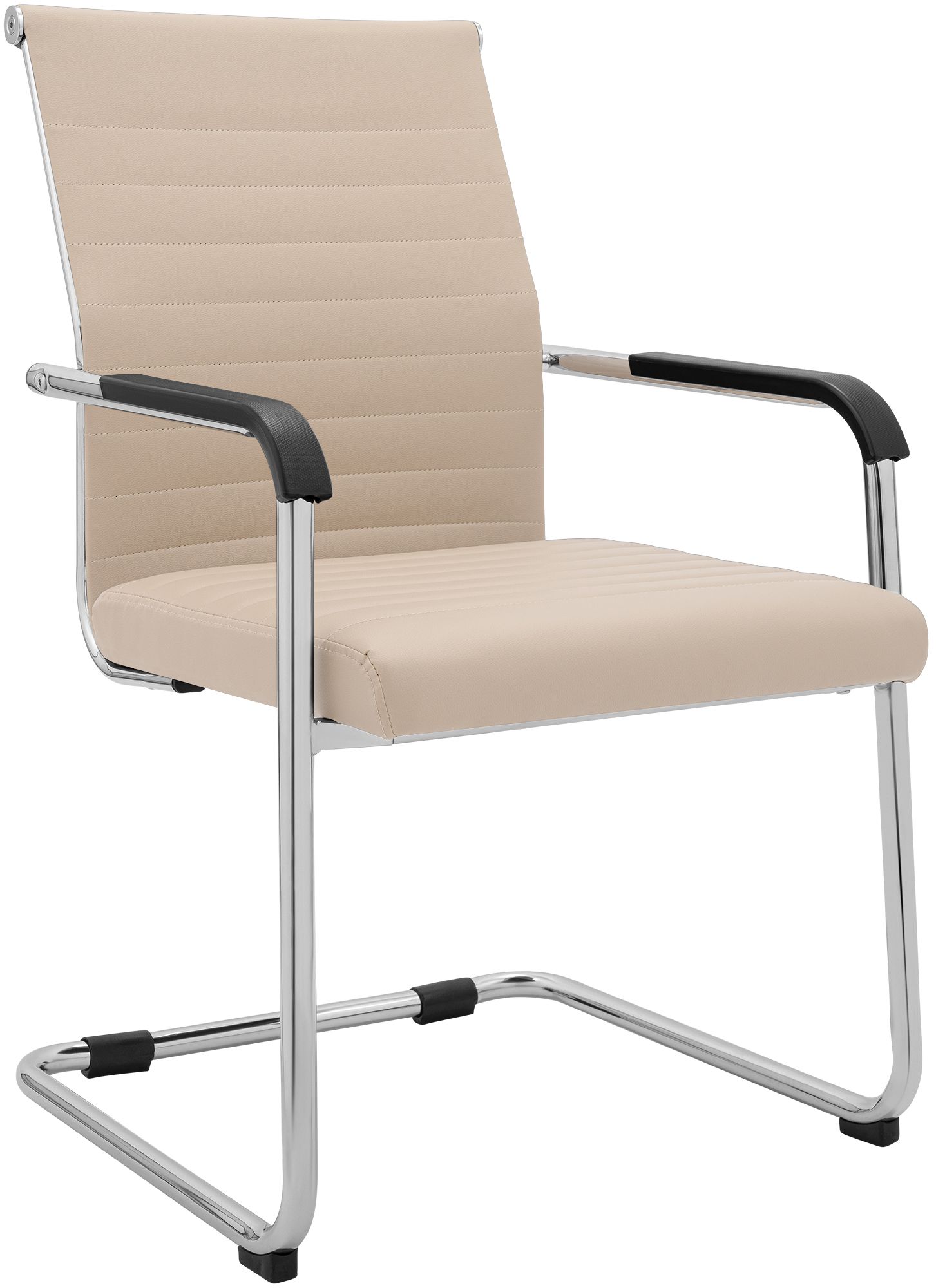 Sedia cantilever Hakon in similpelle