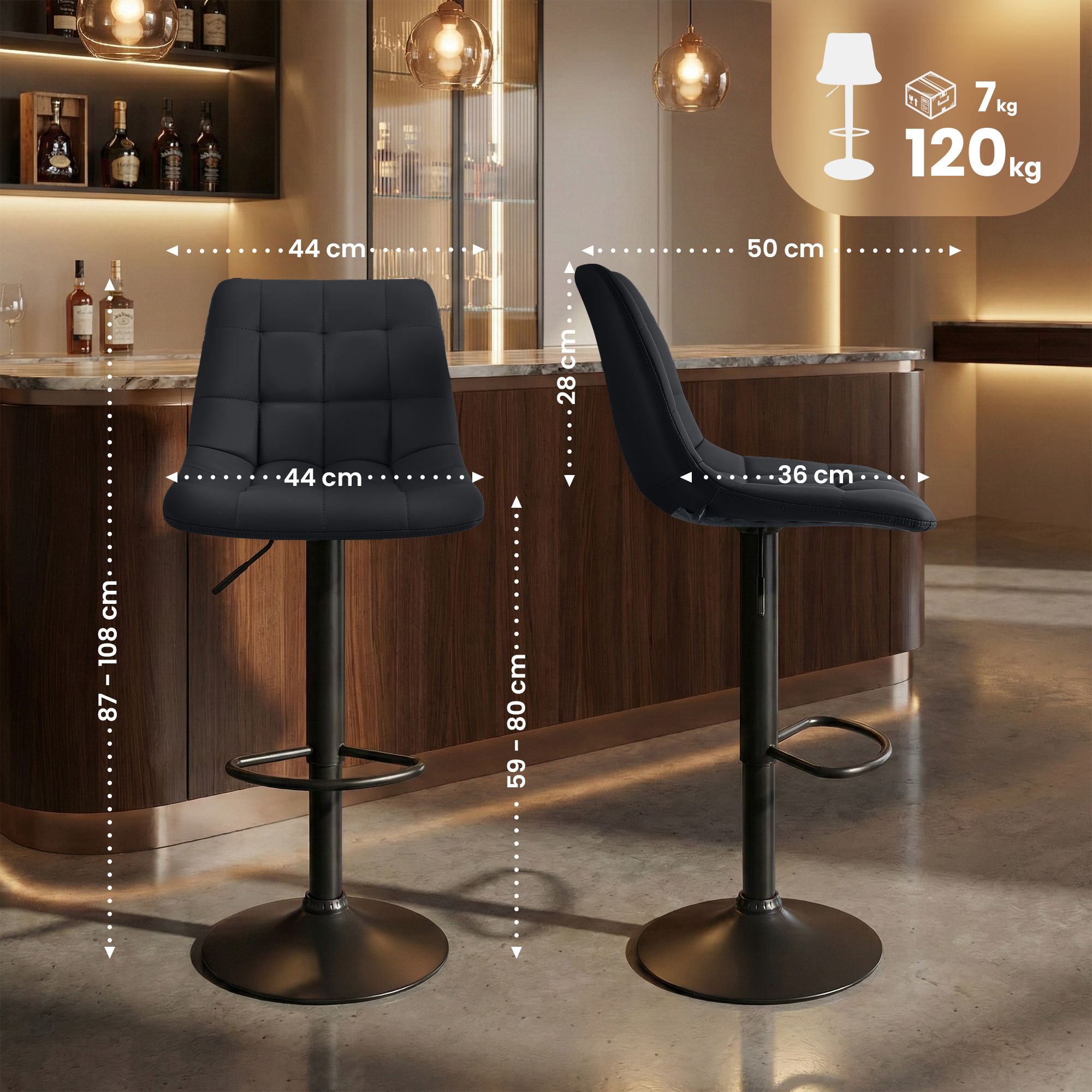 Sgabello da bar Mapun