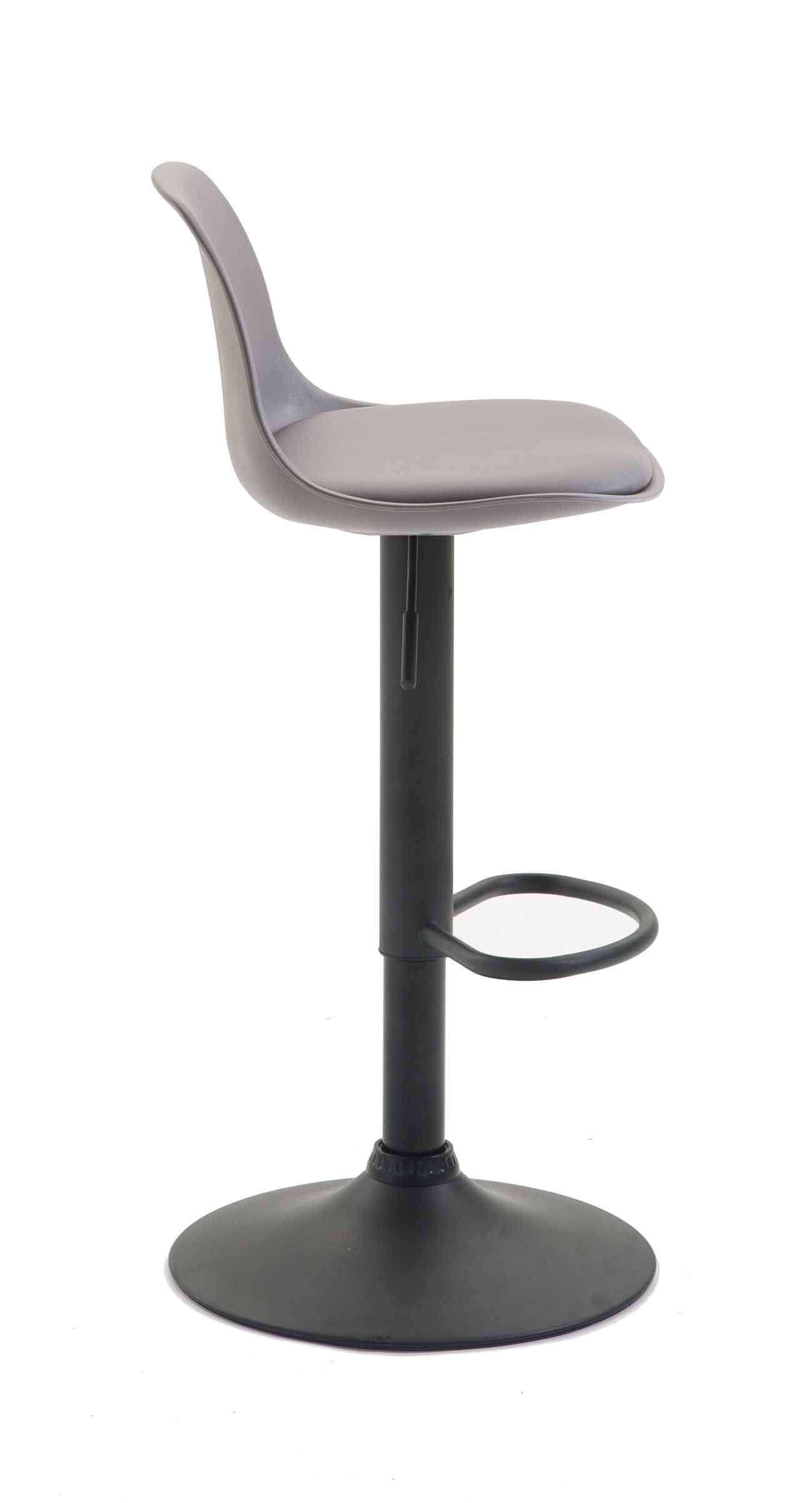 Sgabello di design KIEL in polipropilene e similpelle