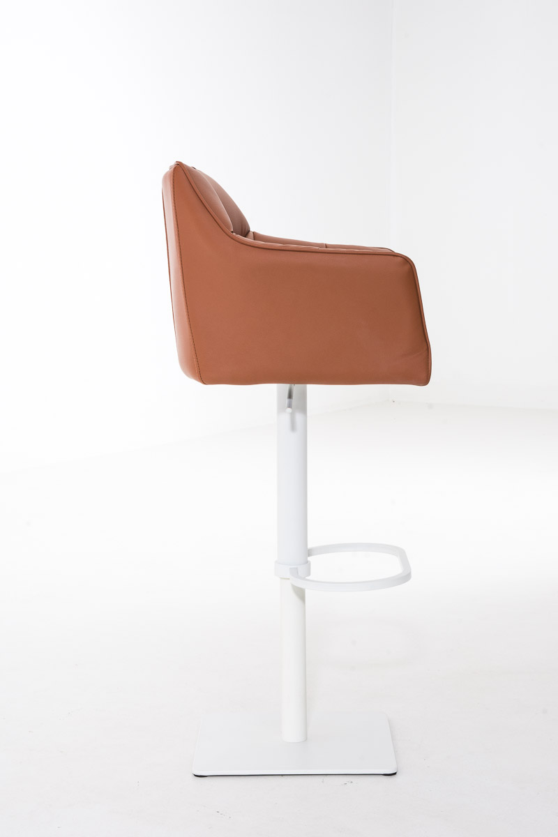 Sgabello da bar Damaso con rivestimento in similpelle