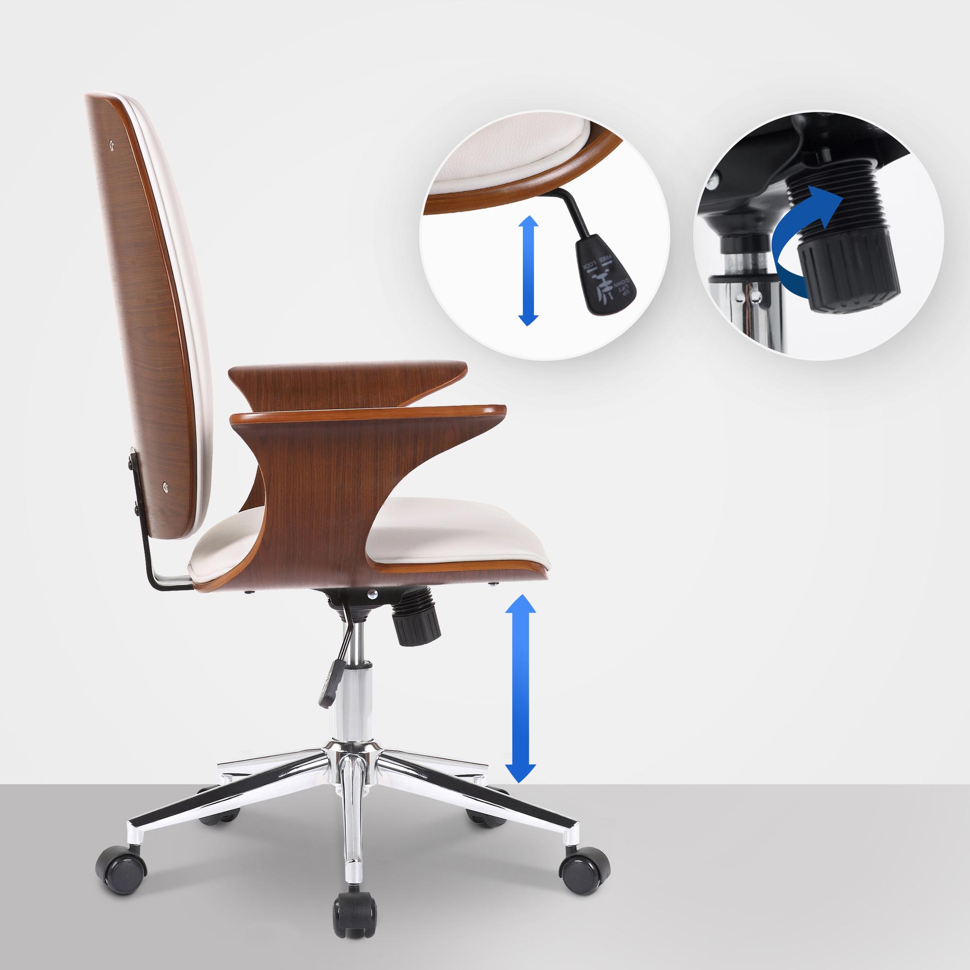 Sedia da ufficio Burbank con schienale