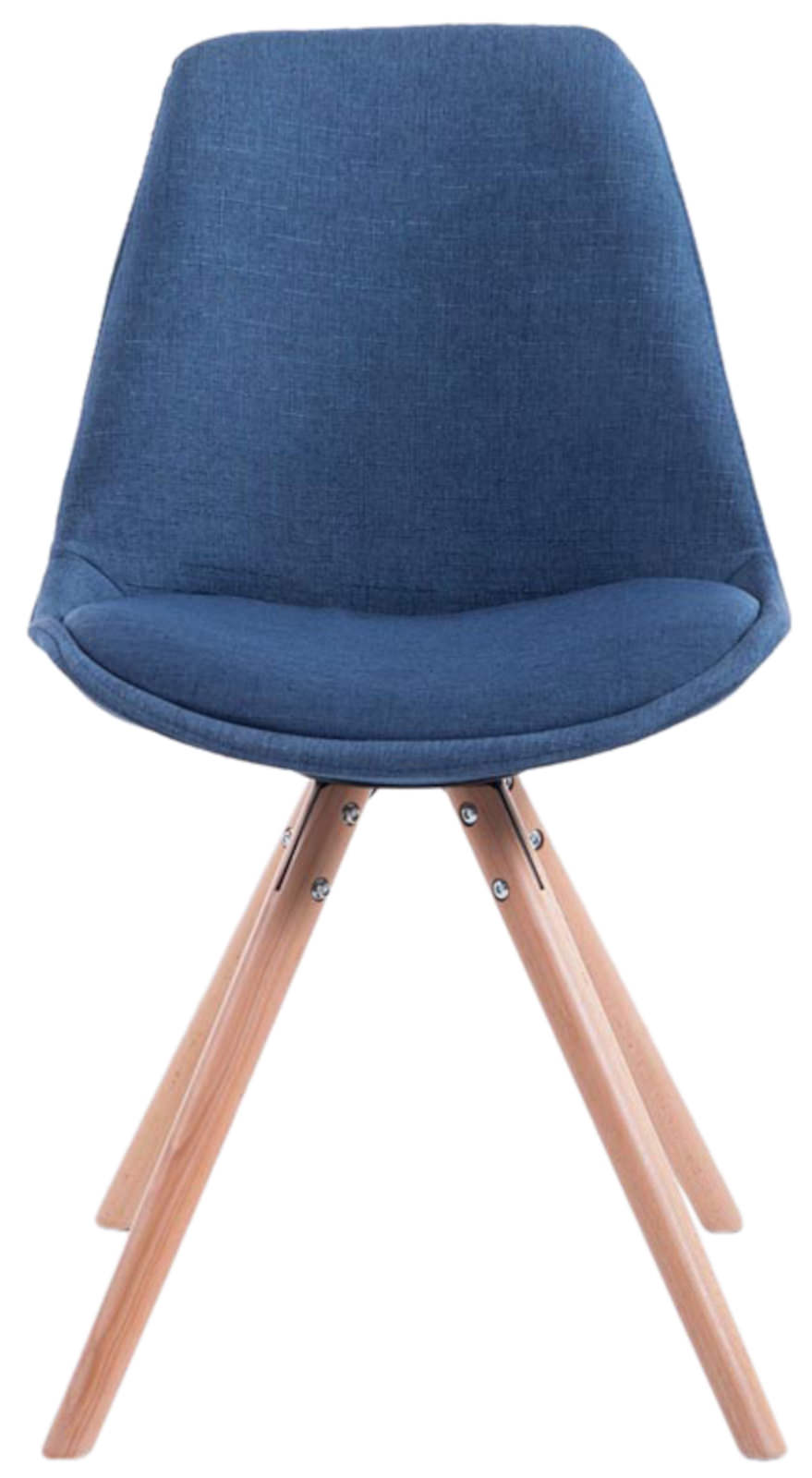 Set di 4 sedie per visitatori Toulouse Fabric Round