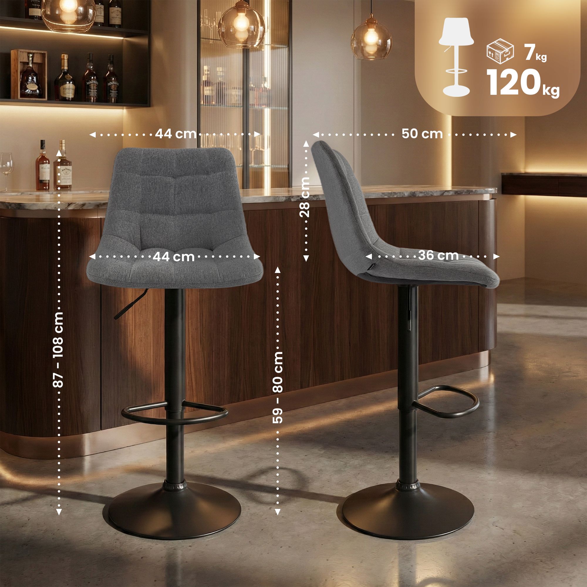 Sgabello da bar Mapun