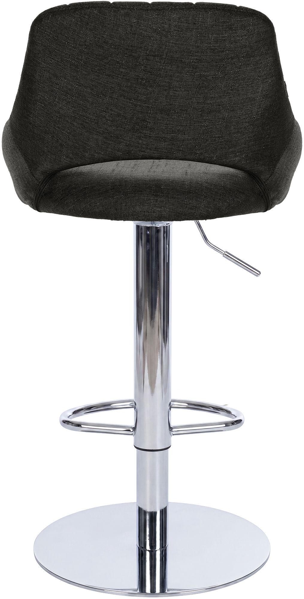 Set di 2 sgabelli da bar Milet cromati con base extra pesante