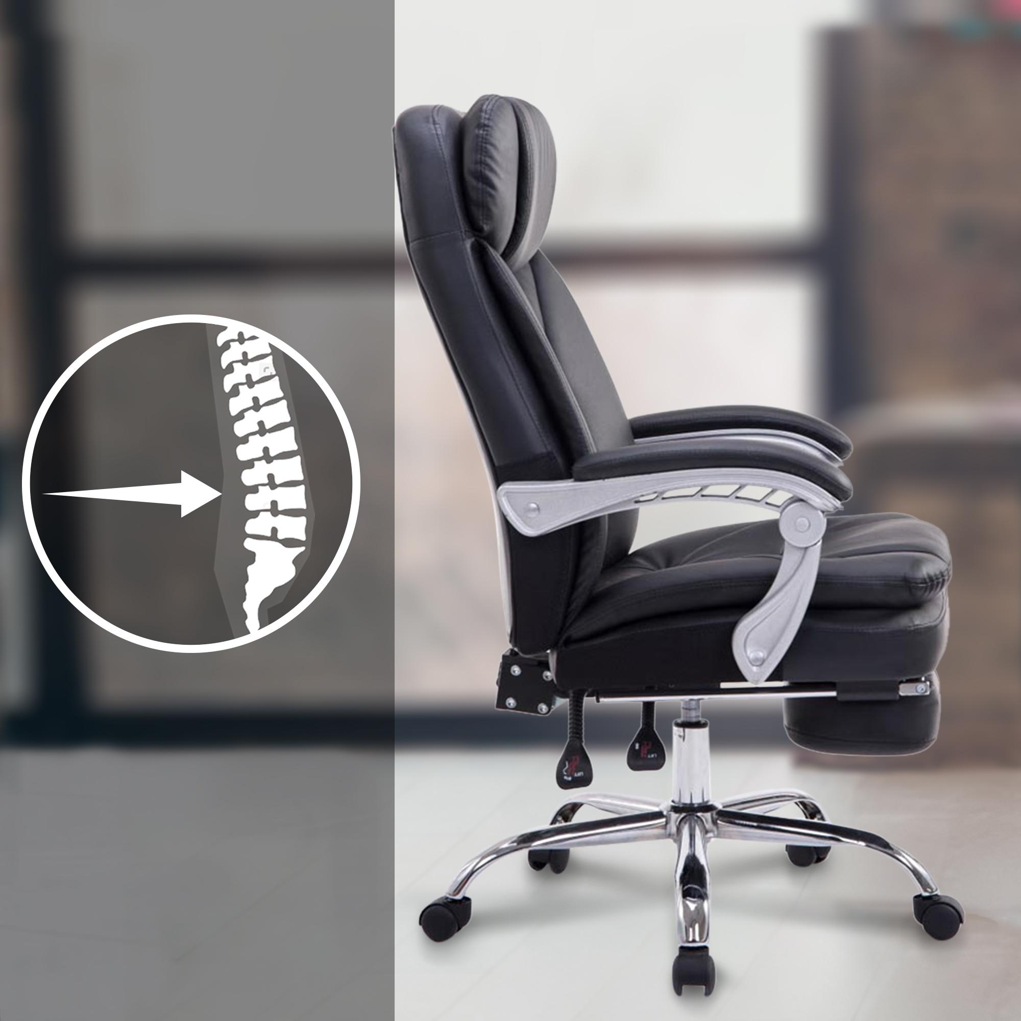 Sedia da ufficio XL Troy in similpelle