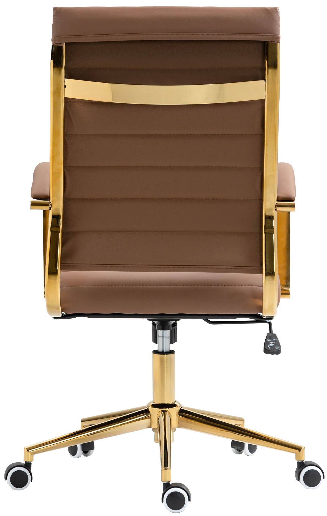 Sedia da ufficio in similpelle Havanna