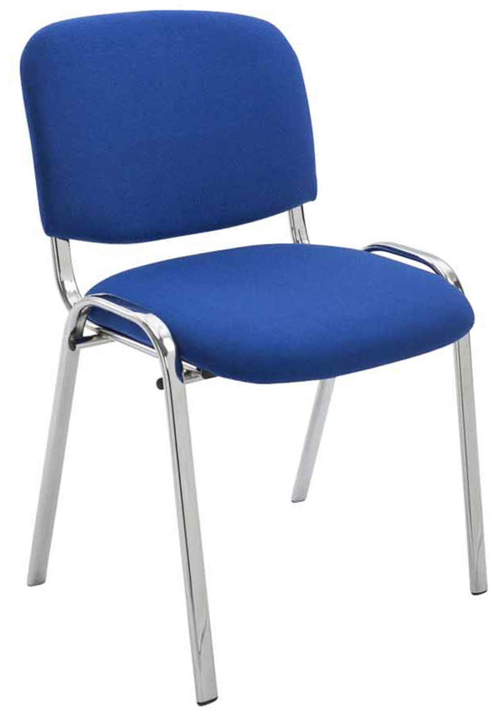 Set di 4 sedie Ken Chrome in tessuto