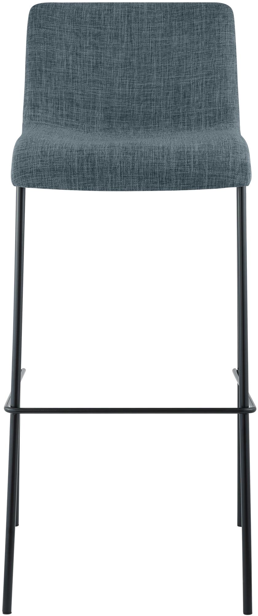 Set da 2 sgabelli da bar Hover in tessuto con base a 4 gambe