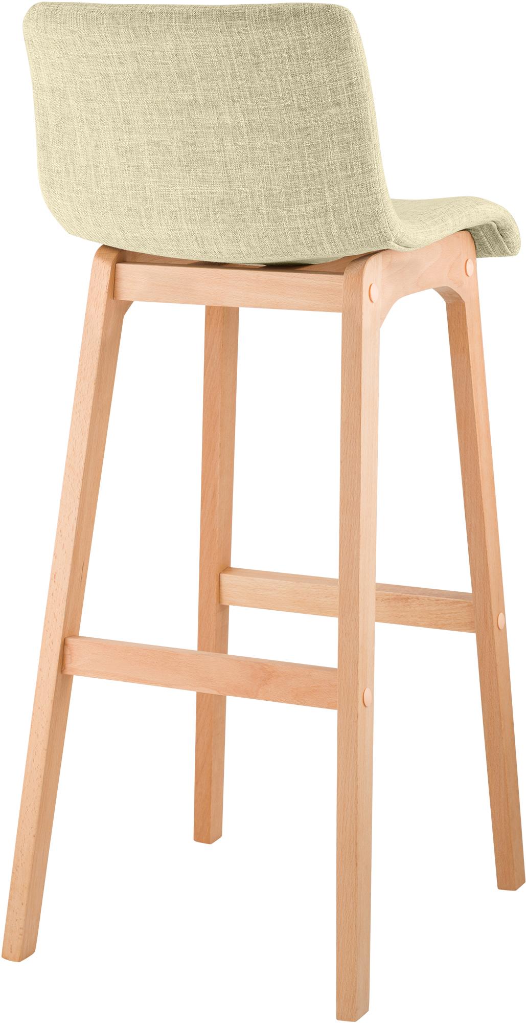 Sgabello da Bar Hover Tessuto Base a Quattro Gambe Natura