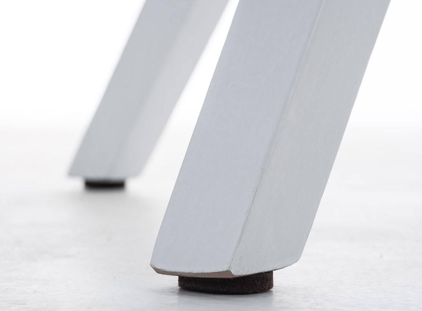 Set di 4 sedie quadrate in tessuto Pegleg