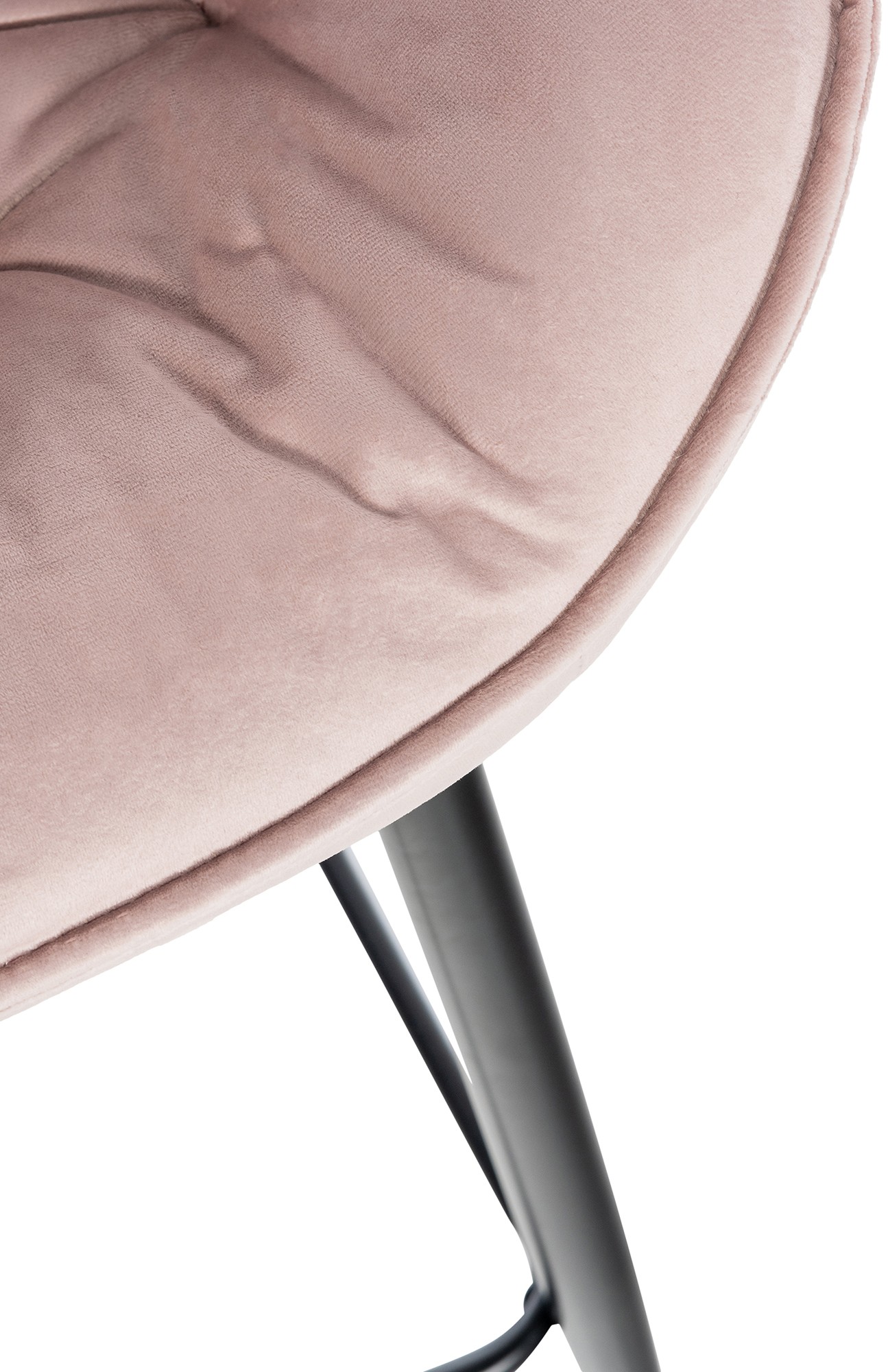 Sgabello da bar Gibson in velluto altezza seduta 76 cm