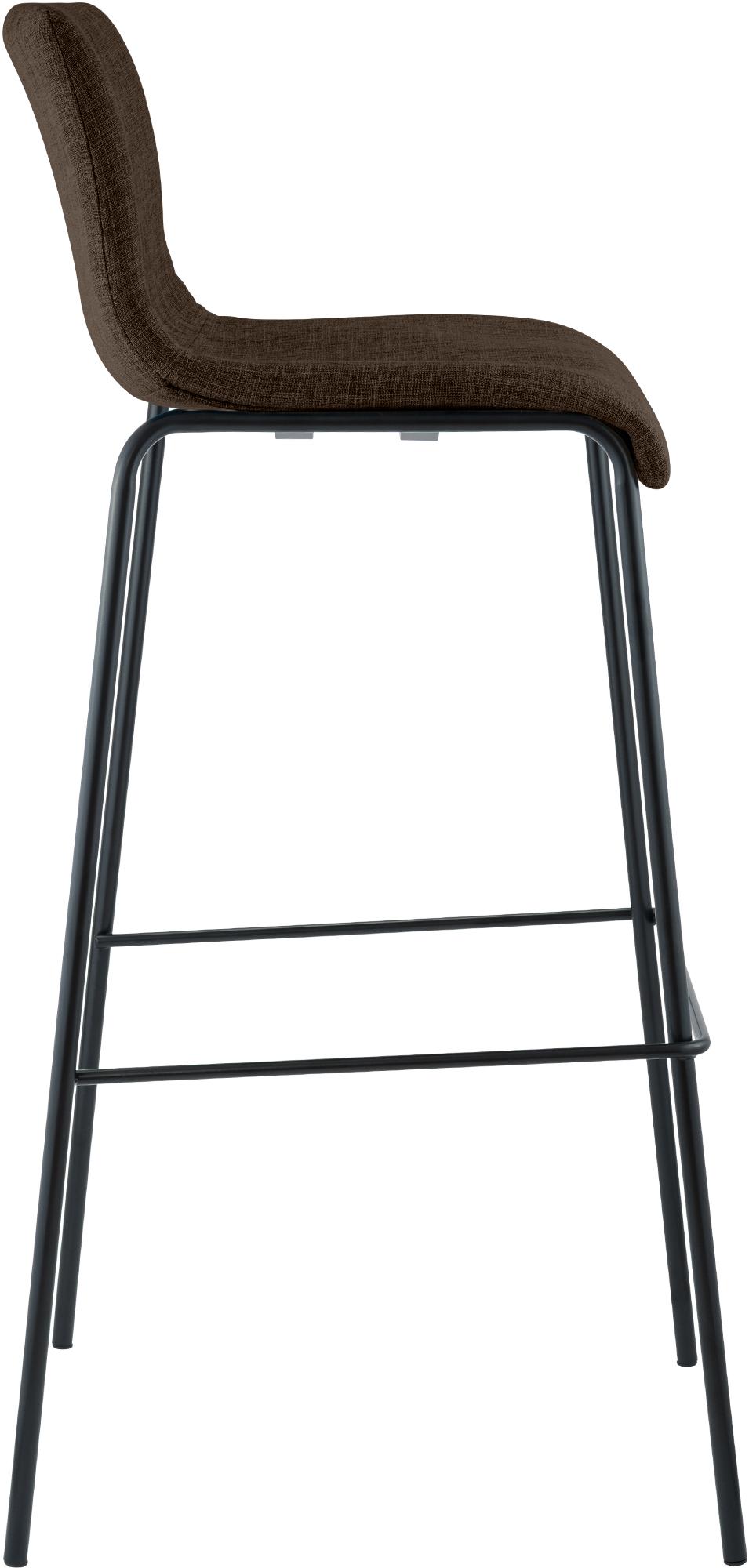 Set da 2 sgabelli da bar Hover in tessuto con base a 4 gambe