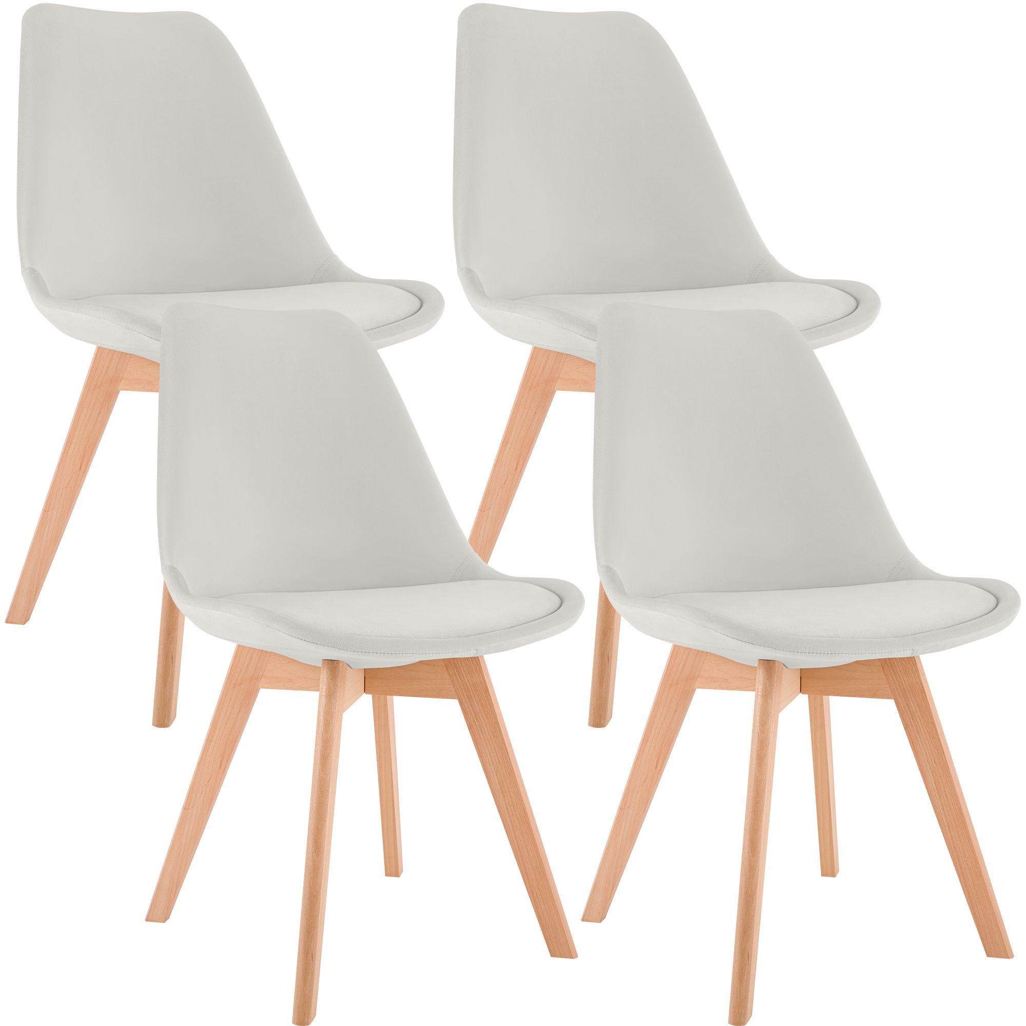 Set 4 sedie da pranzo Linares eleganti e confortevoli per ogni ambiente