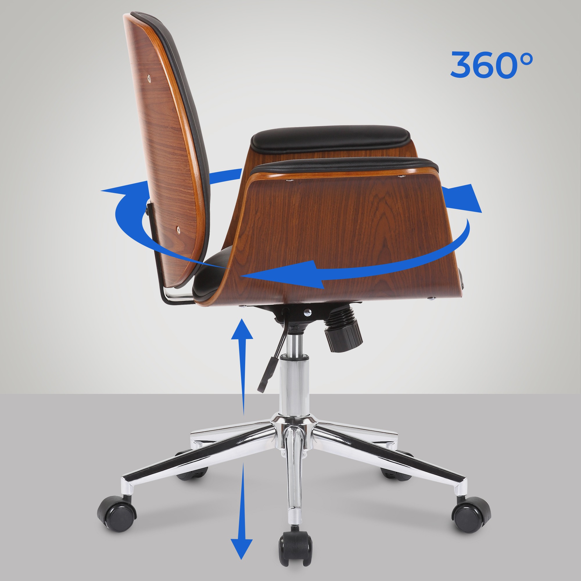 Sedia ufficio Kemberg in similpelle