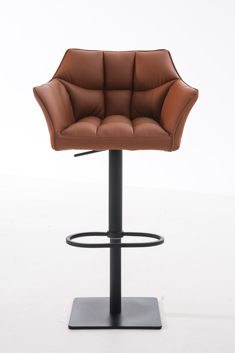 Sgabello da bar Damaso con rivestimento in similpelle