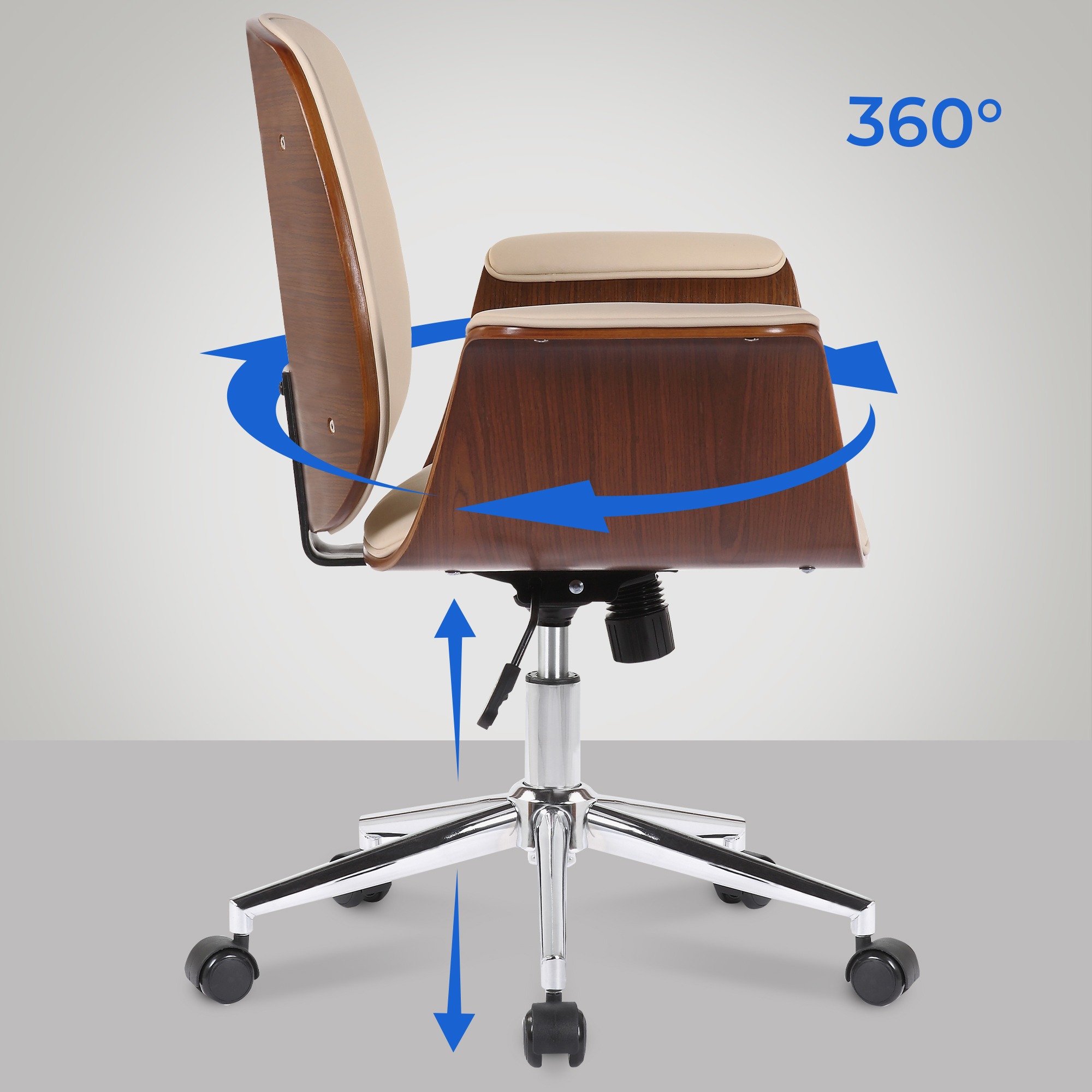 Sedia ufficio Kemberg in similpelle