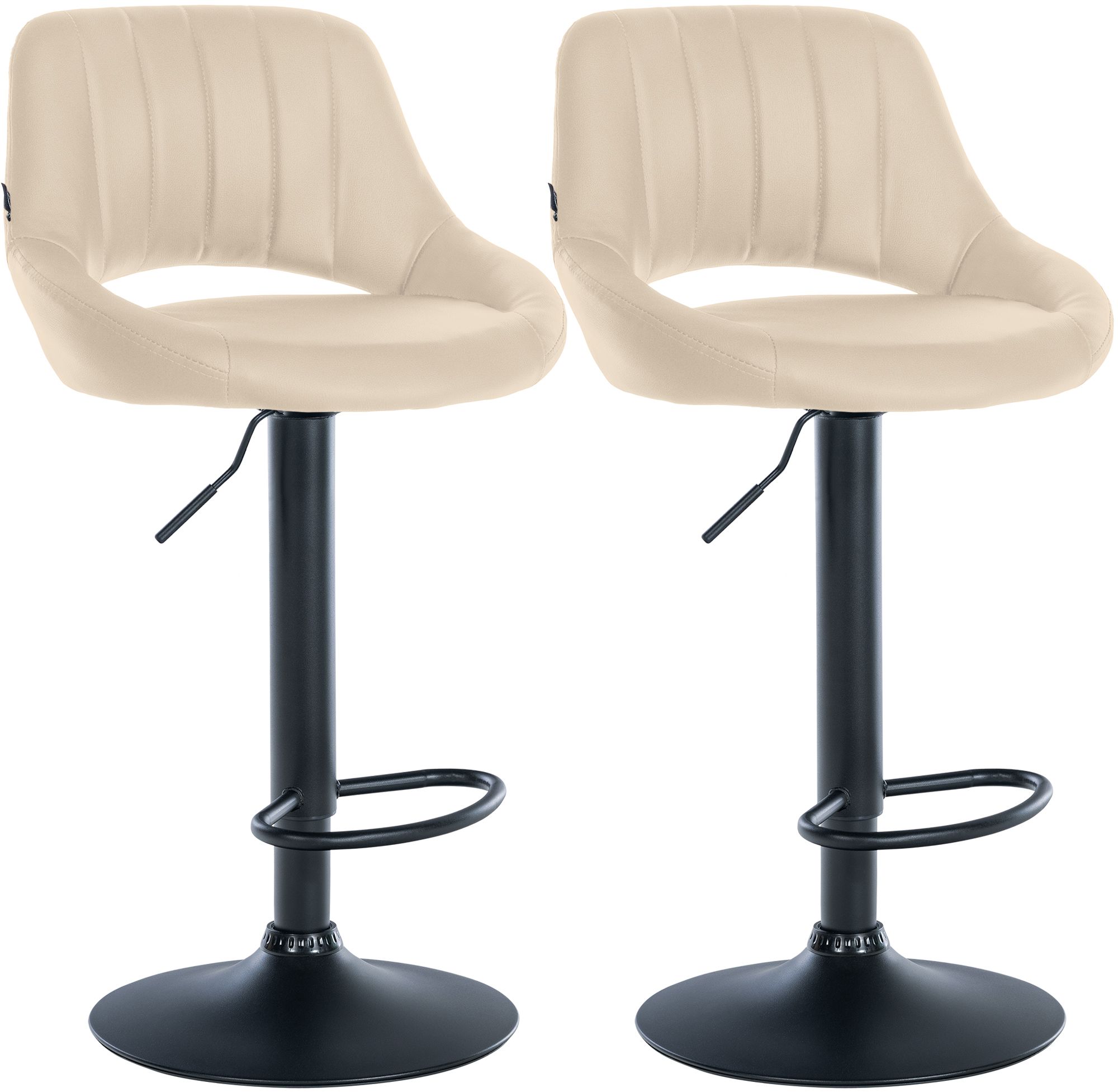 Set da 2 sgabelli da bar Milet in similpelle