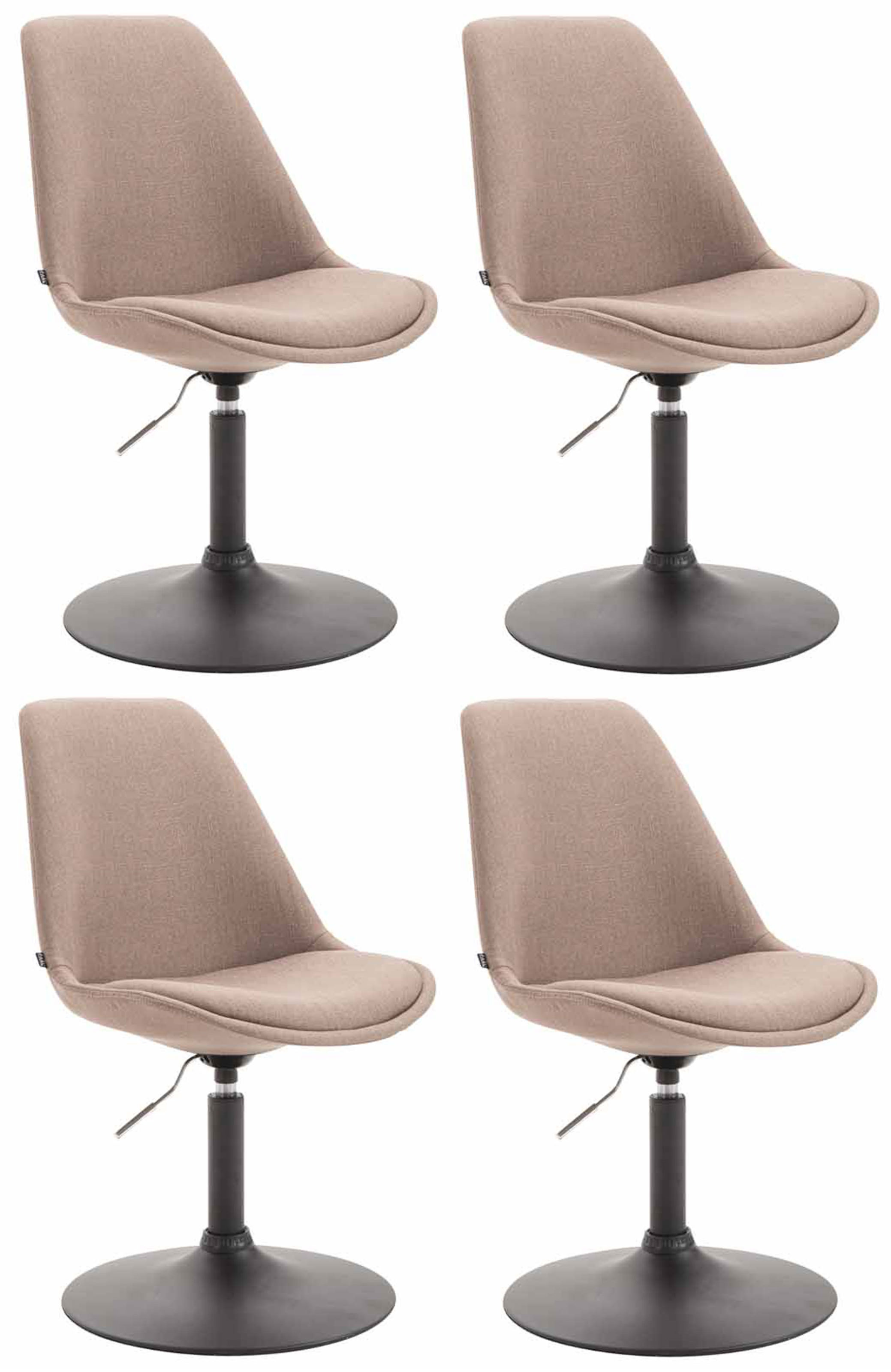 Set di 4 sedie da pranzo in tessuto Maverick