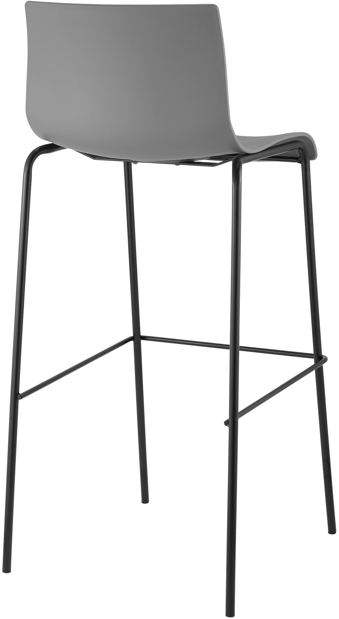 Set di 2 sgabelli da bar Hover in plastica con base a 4 gambe