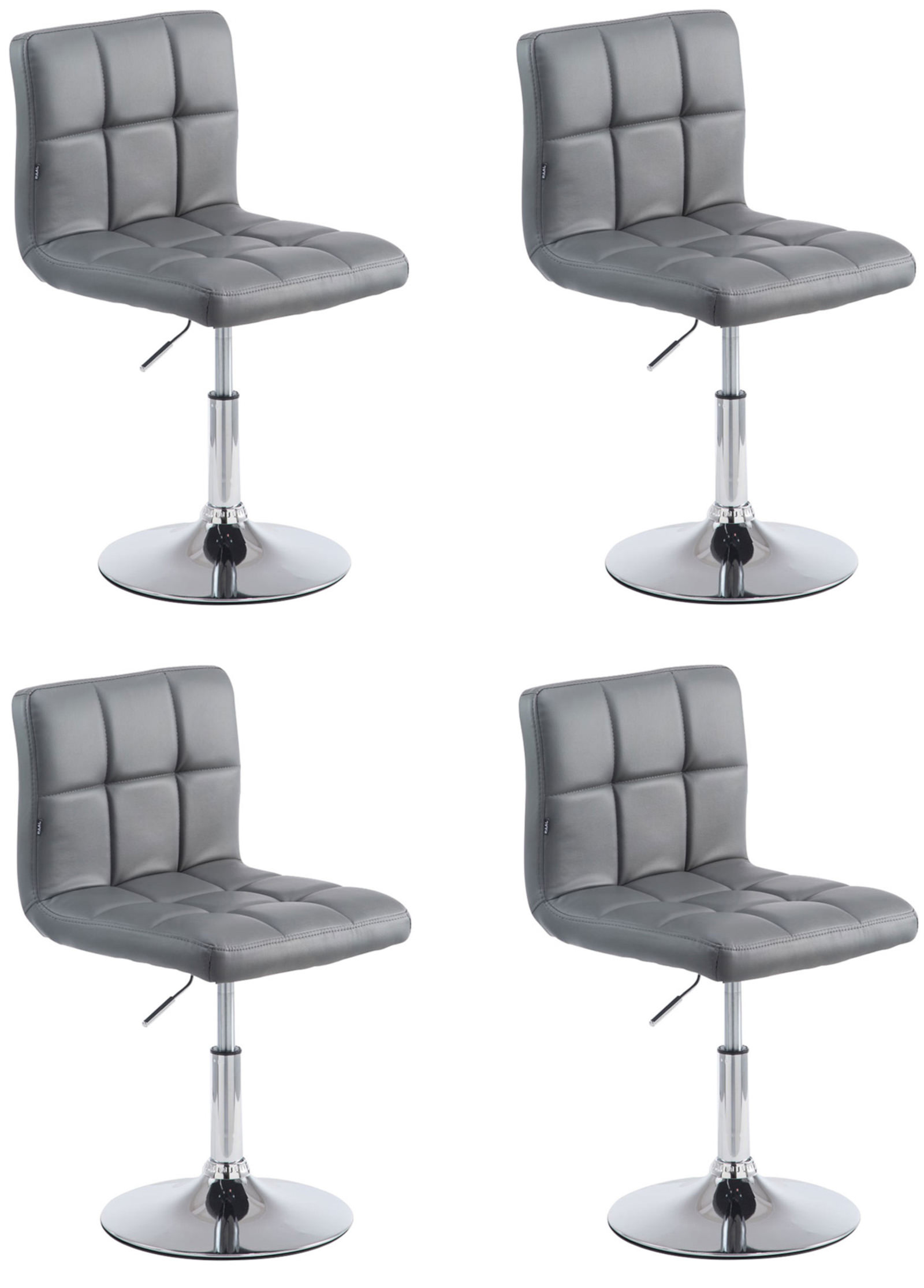 Set 4 sedie da lounge Palma similpelle