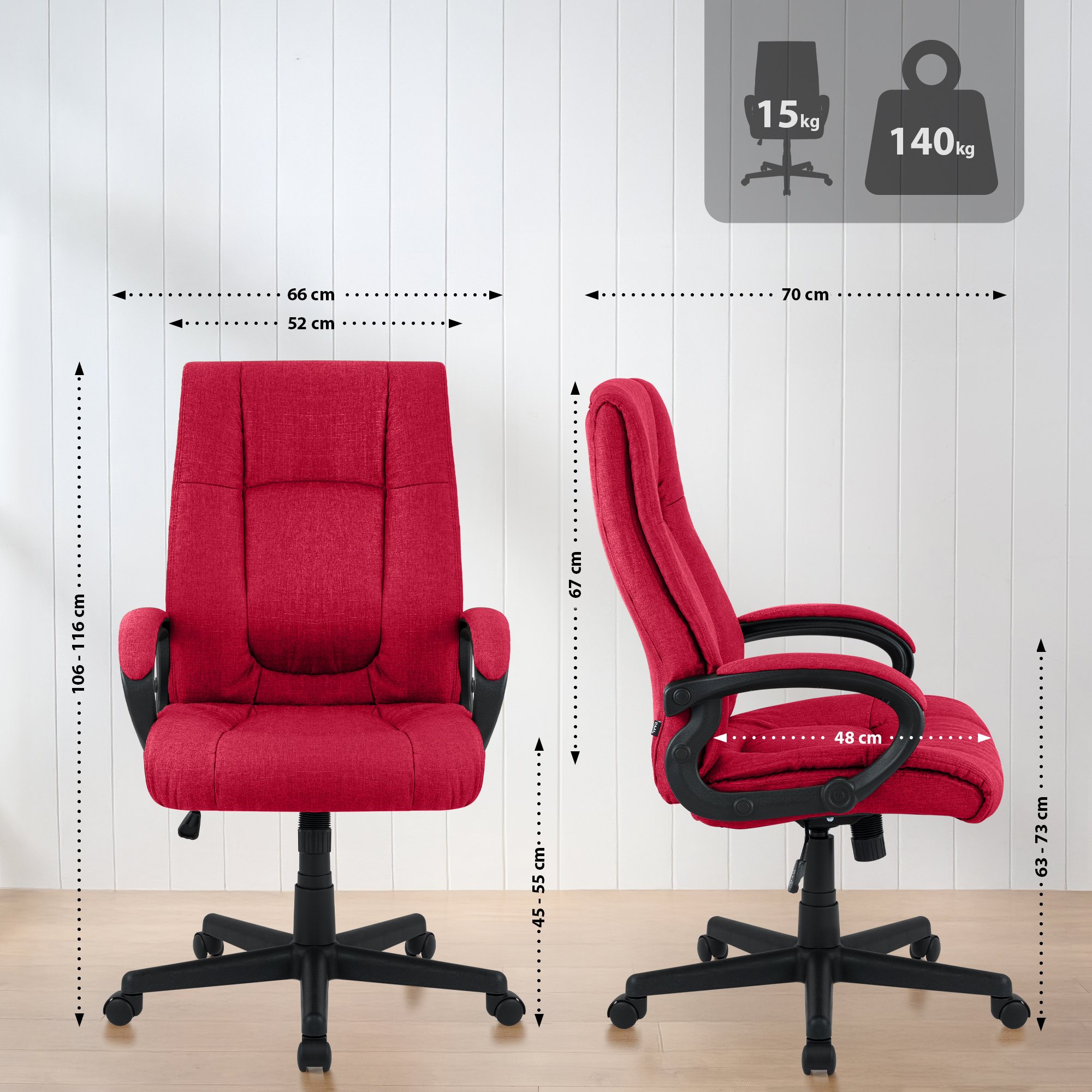 Poltrona Ufficio XL Sparta Tessuto