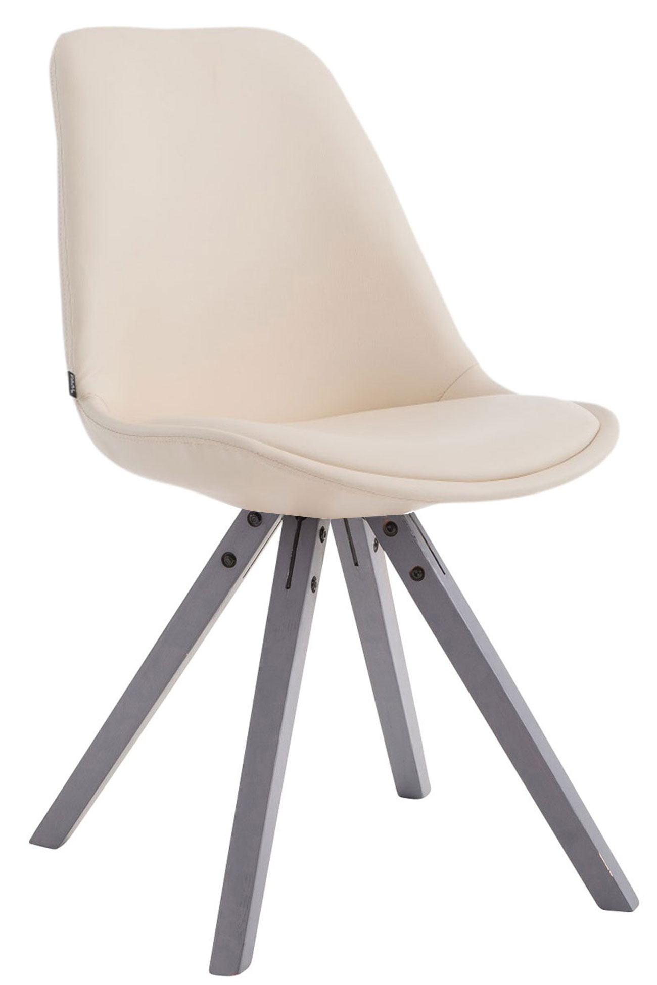 Sedia pranzo Laval in similpelle gambe quadrate