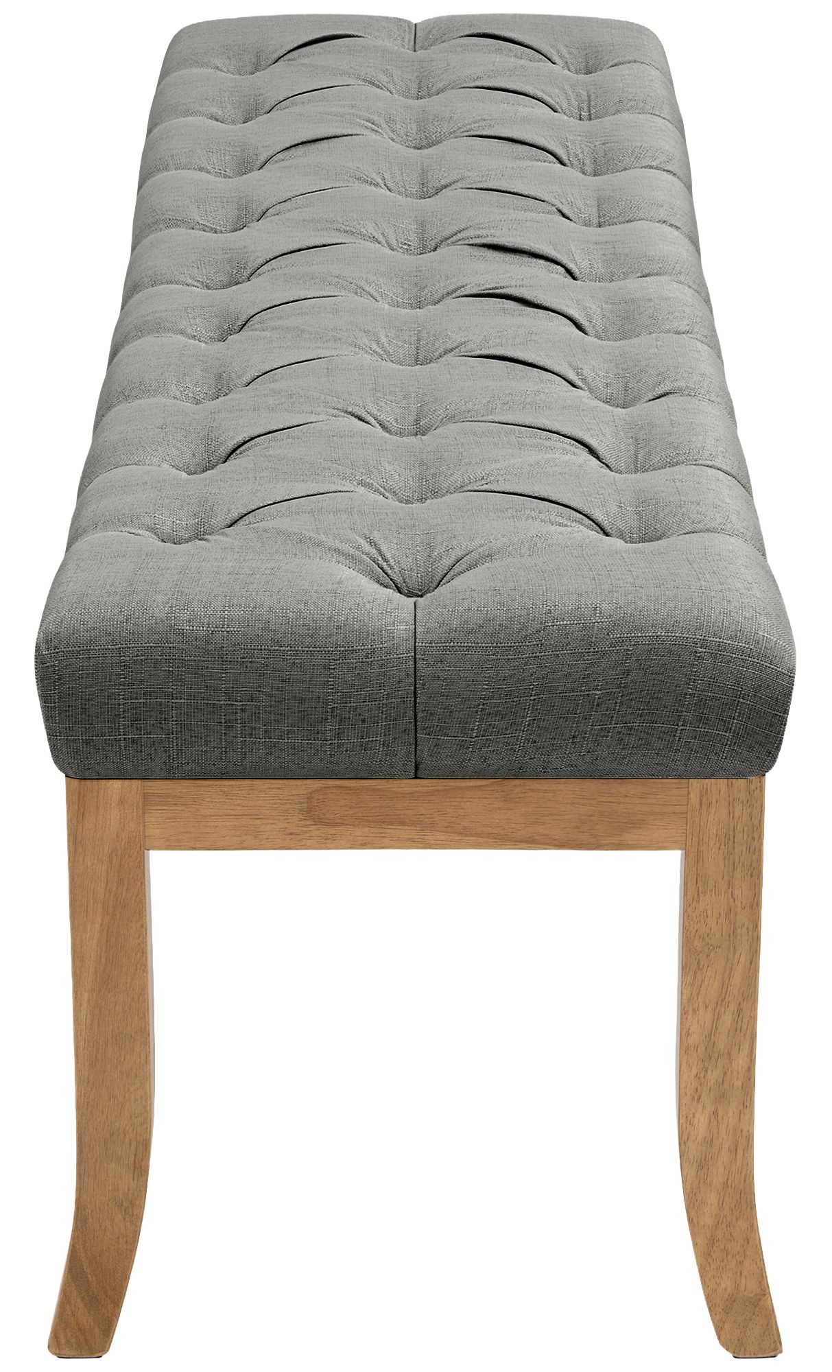 Panca design RAMSES in legno chiaro antico tessuto