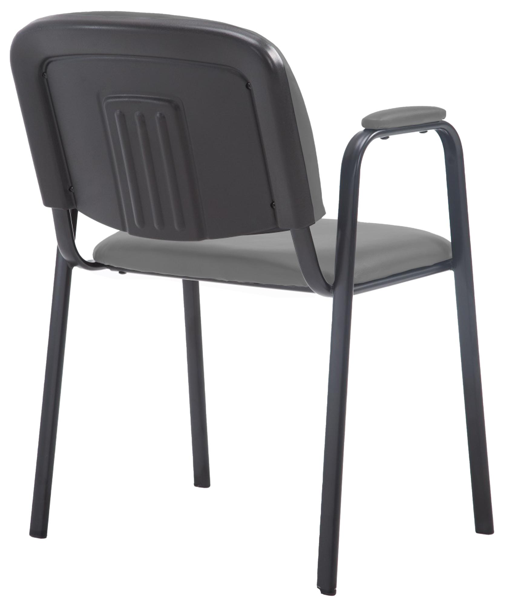 Sedia impilabile Ken Pro in ecopelle