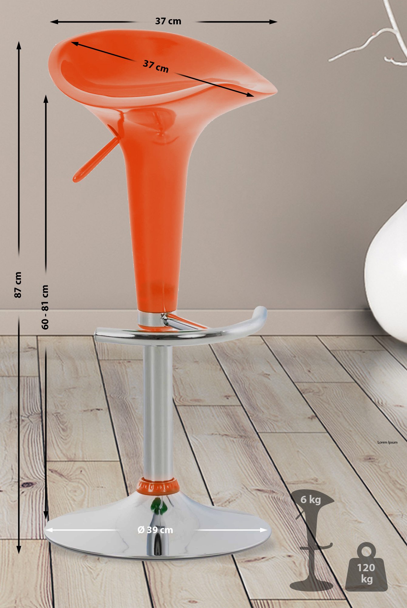Sgabello Saddle