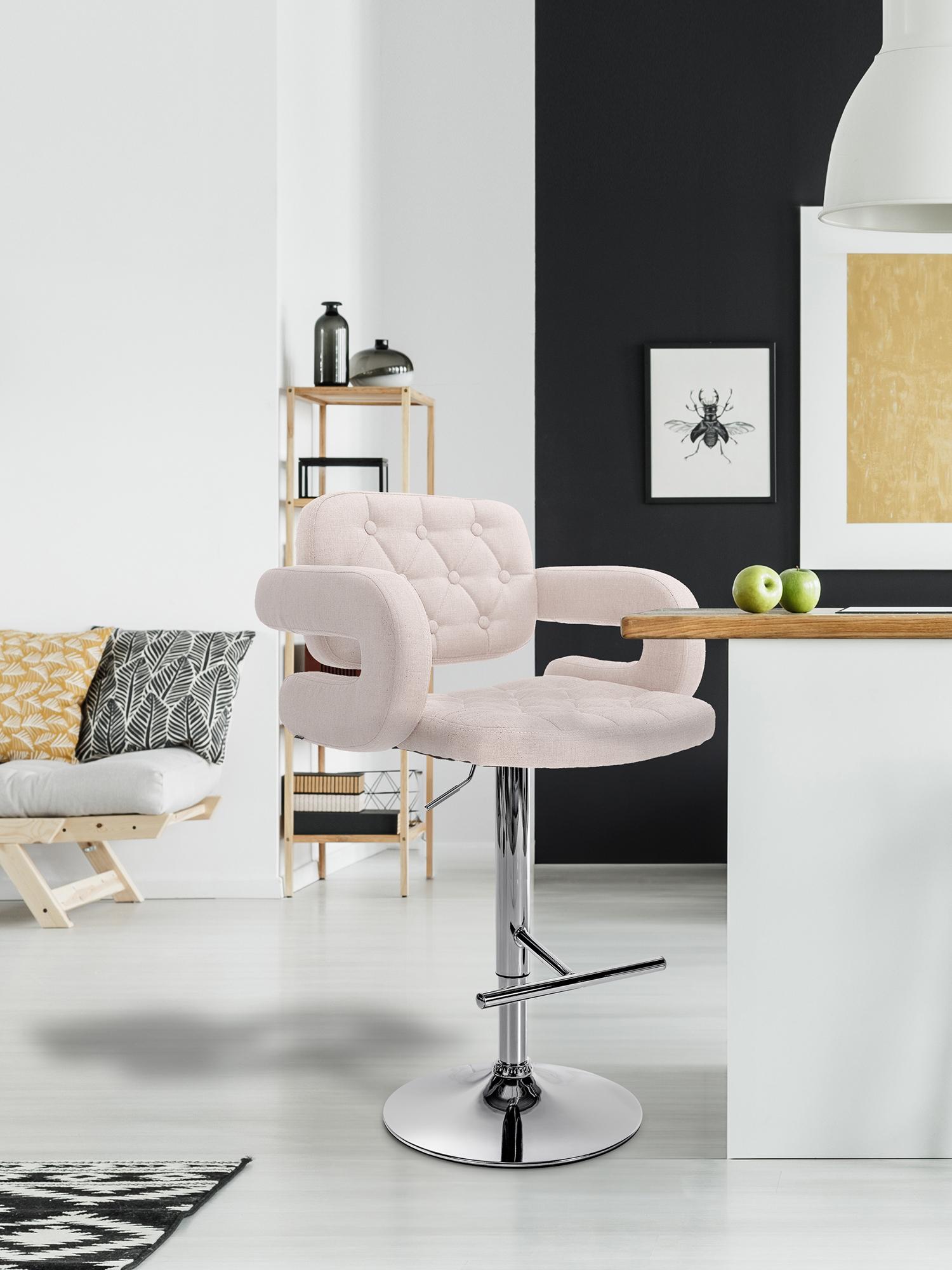 Set 2 Sgabelli Design Dublin In Tessuto