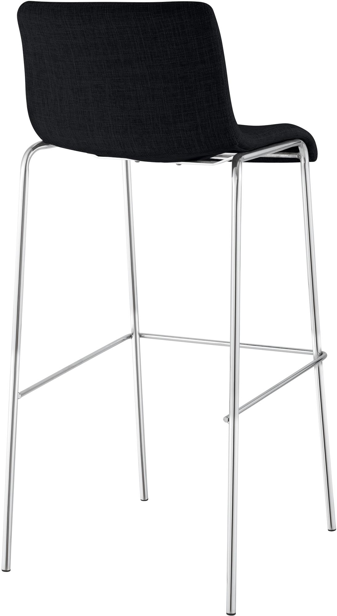Set da 2 sgabelli da bar Hover in tessuto con base a 4 gambe
