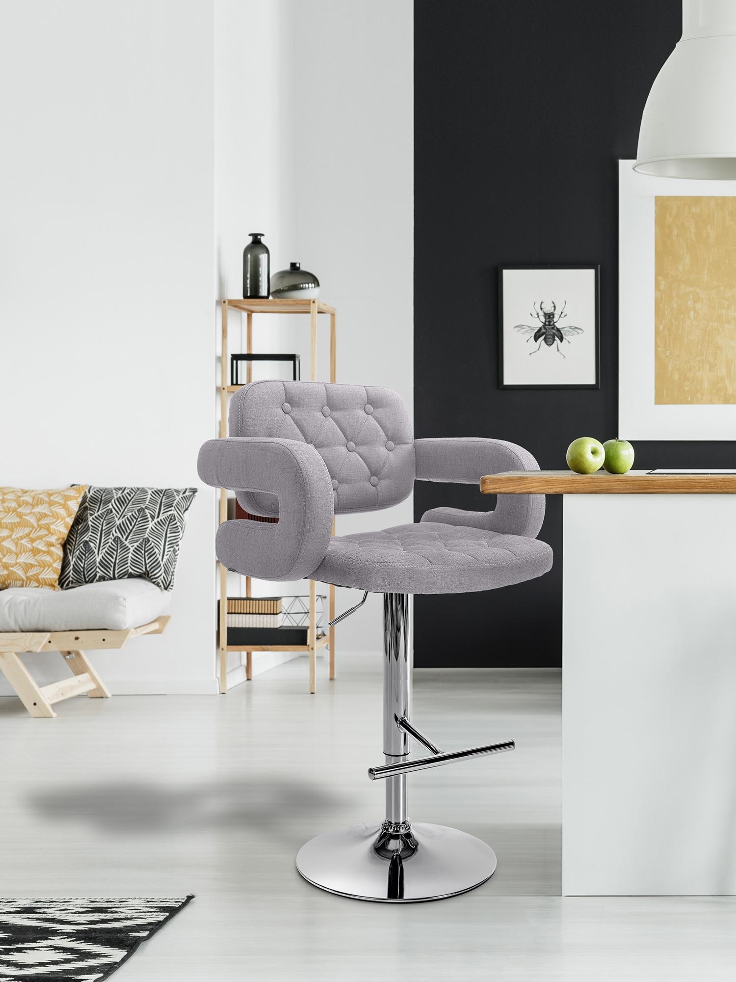 Set 2 Sgabelli Design Dublin In Tessuto