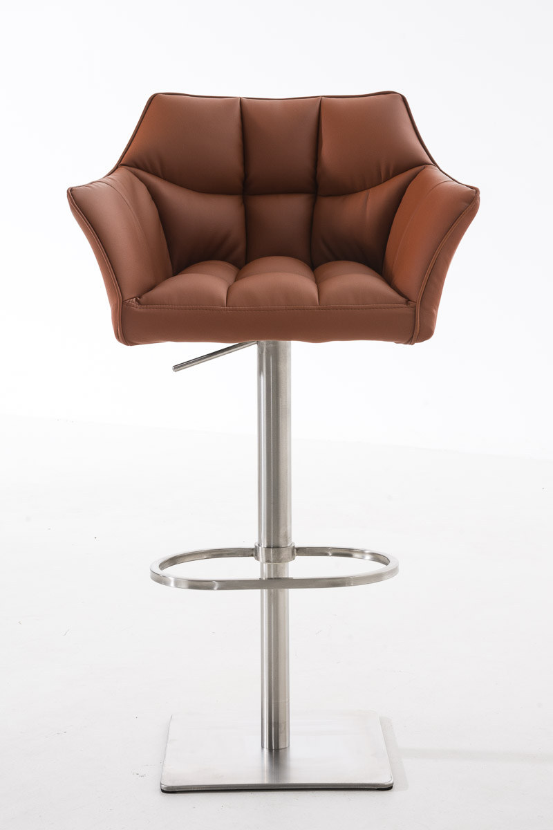 Sgabello da bar Damaso con rivestimento in similpelle