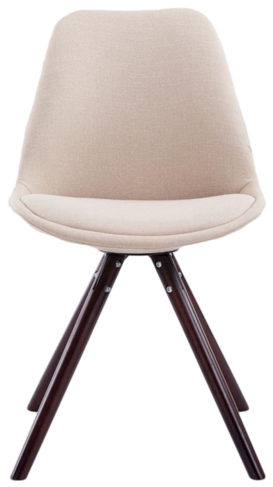 Set di 4 sedie per visitatori Toulouse Fabric Round