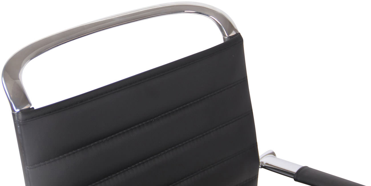 Sedia cantilever Balve in similpelle o vera pelle