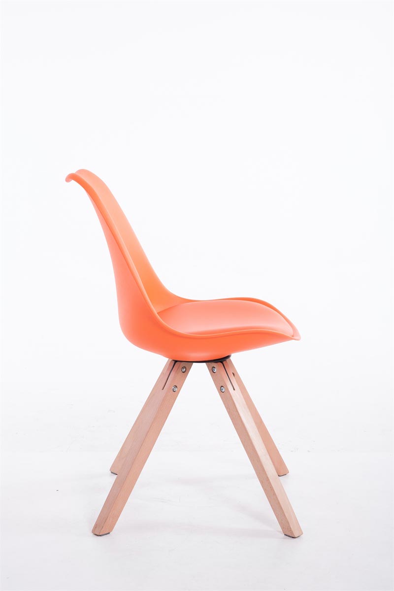 Sedia Toulouse in similpelle gambe quadrate