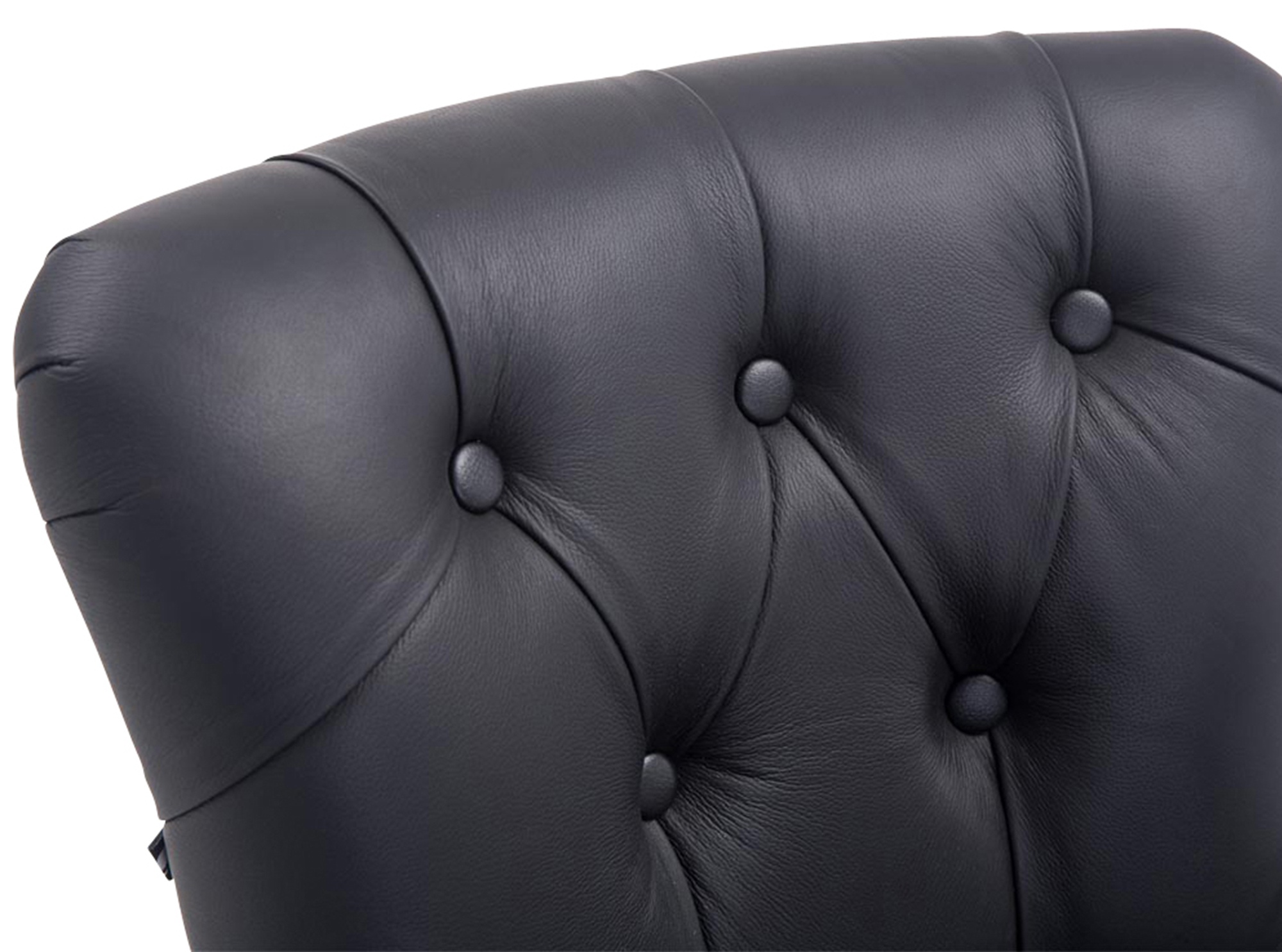 Sgabello Lakewood vera pelle antico-scuro