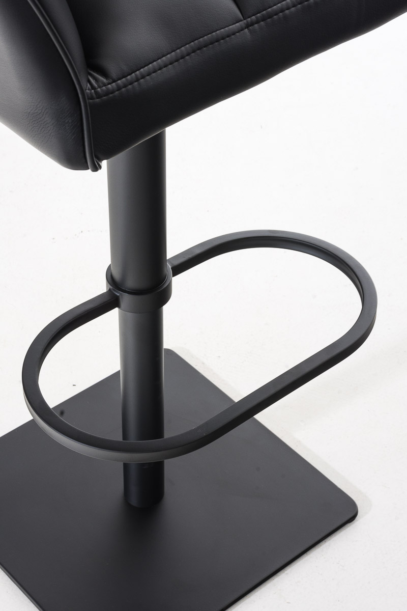 Sgabello da bar Damaso con rivestimento in similpelle