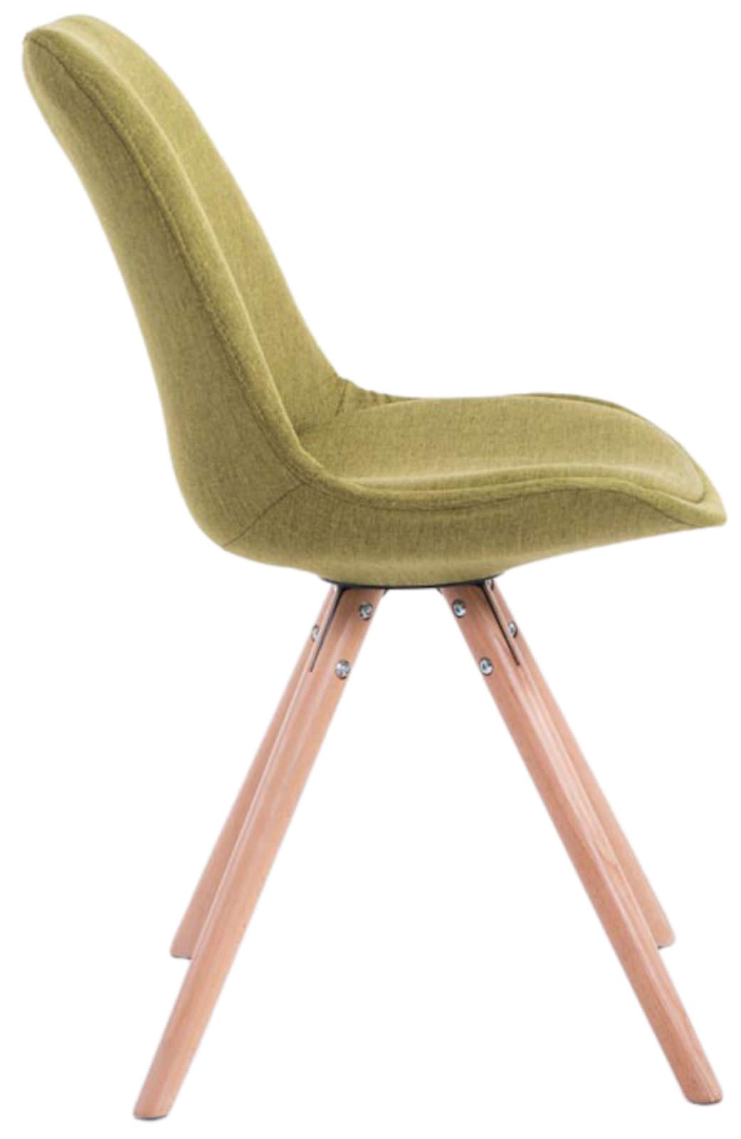 Set di 4 sedie per visitatori Toulouse Fabric Round
