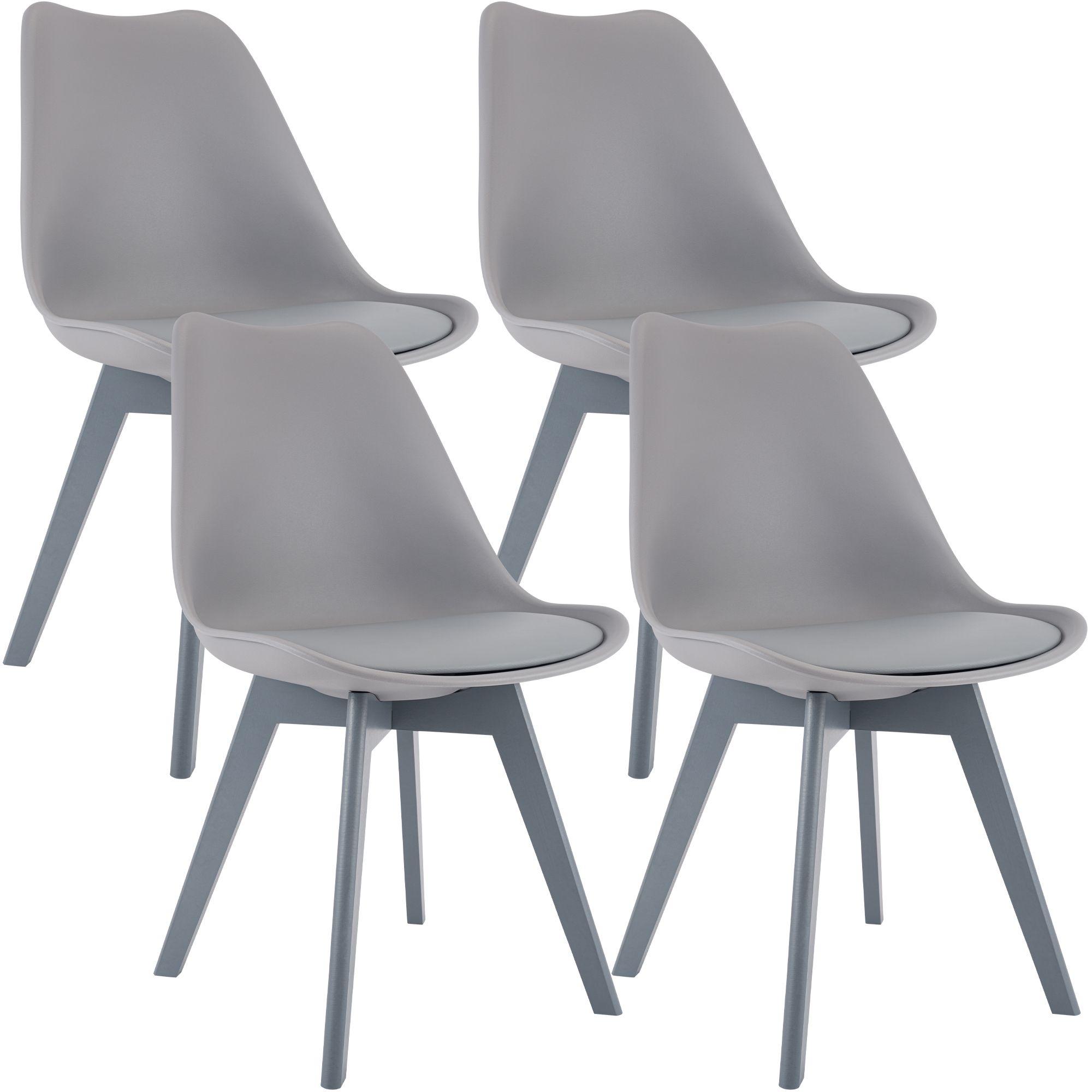 Set 4 sedie da pranzo Linares eleganti e confortevoli per ogni ambiente