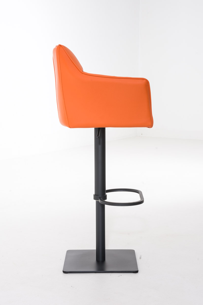 Sgabello da bar Damaso con rivestimento in similpelle
