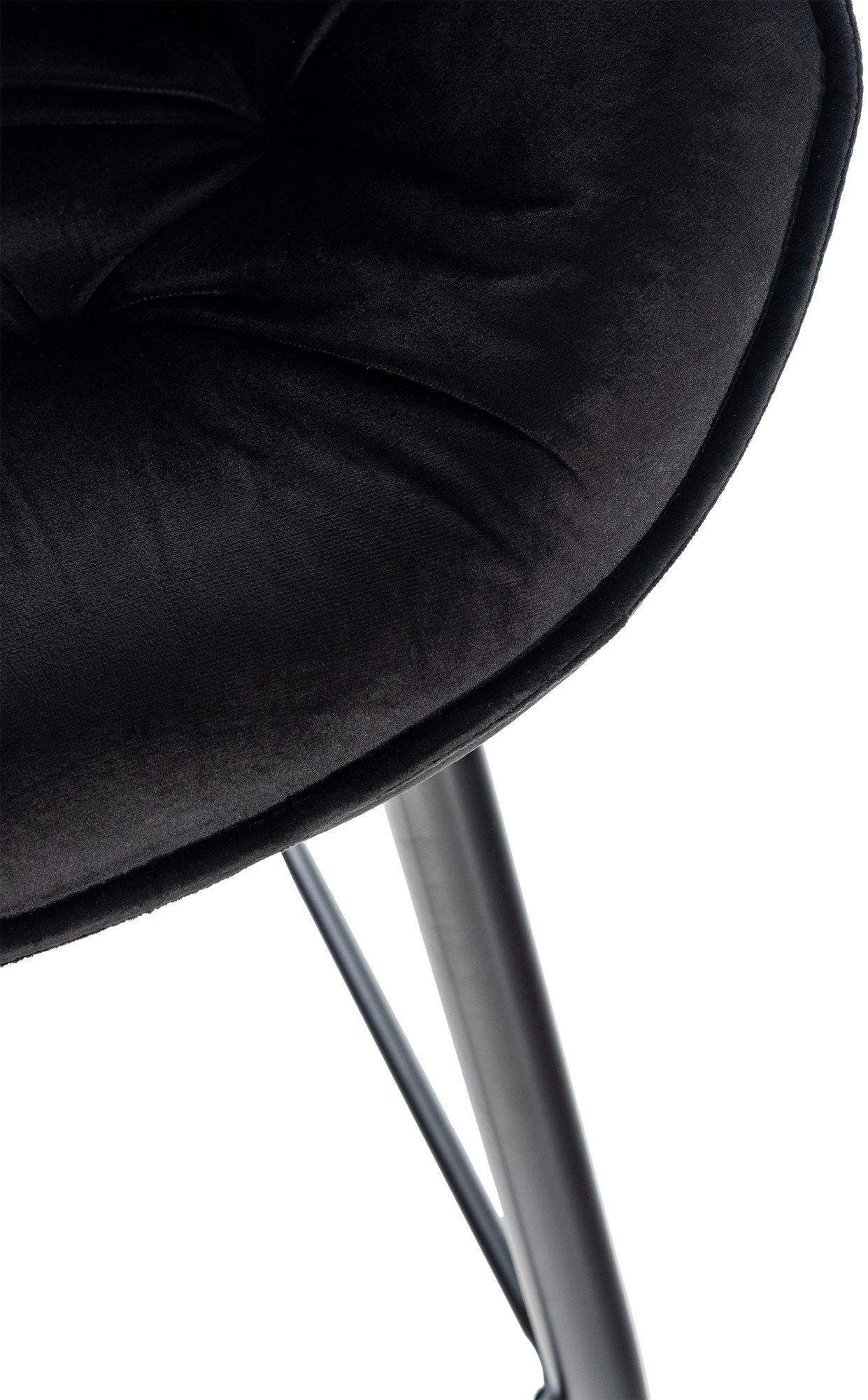 Sgabello da bar Gibson in velluto altezza seduta 76 cm