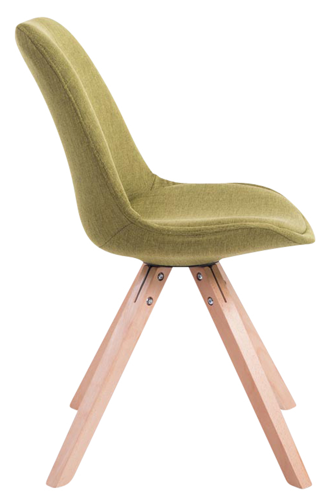 Set di 4 sedie per visitatori Toulouse Fabric Square