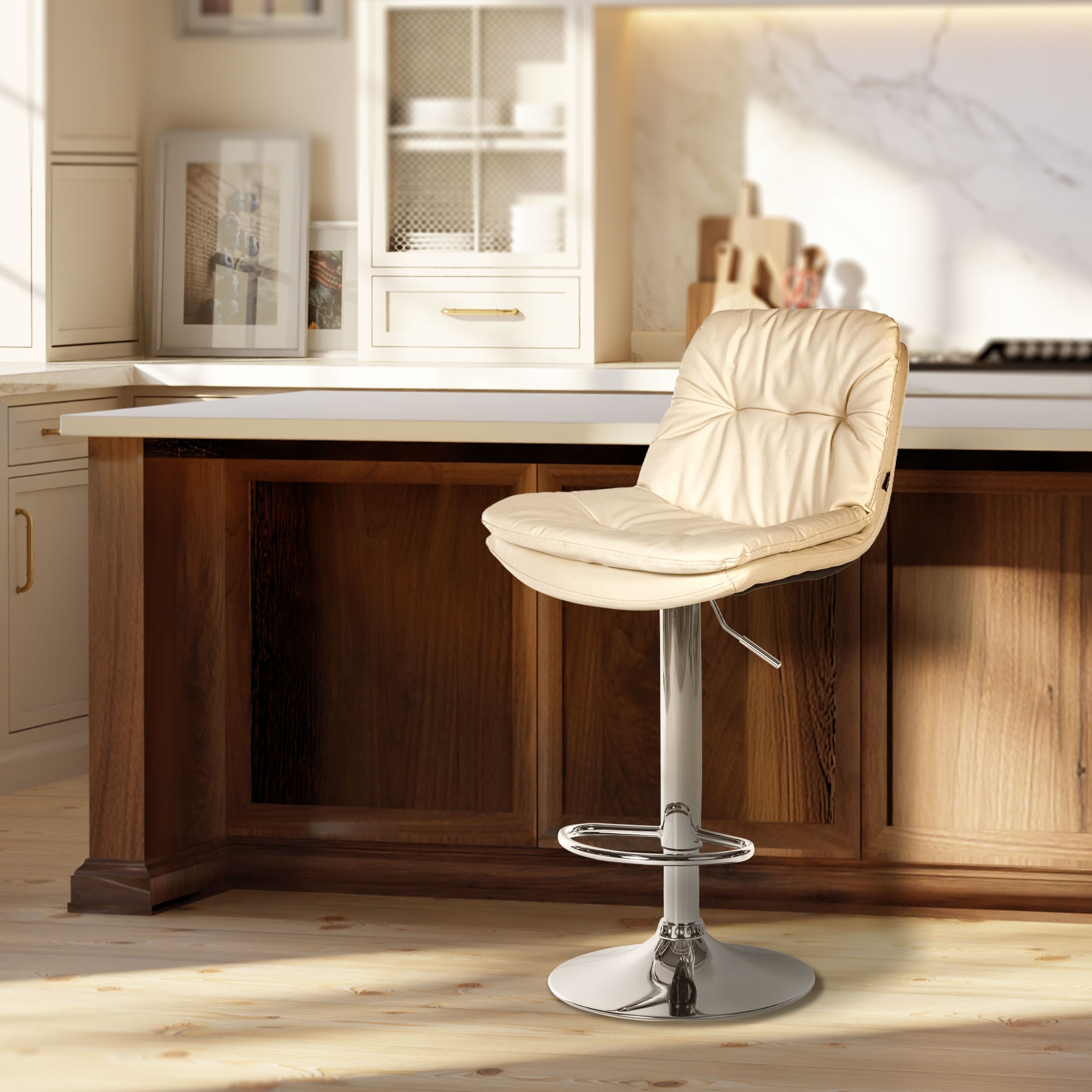 Sgabello da bar in similpelle Laurel